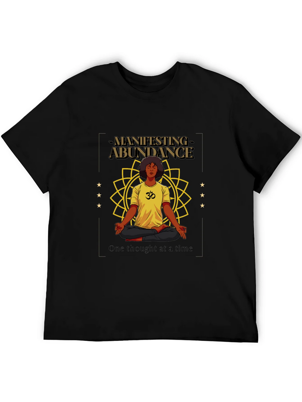 Manifesting Abundance Graphic T-Shirt - Black