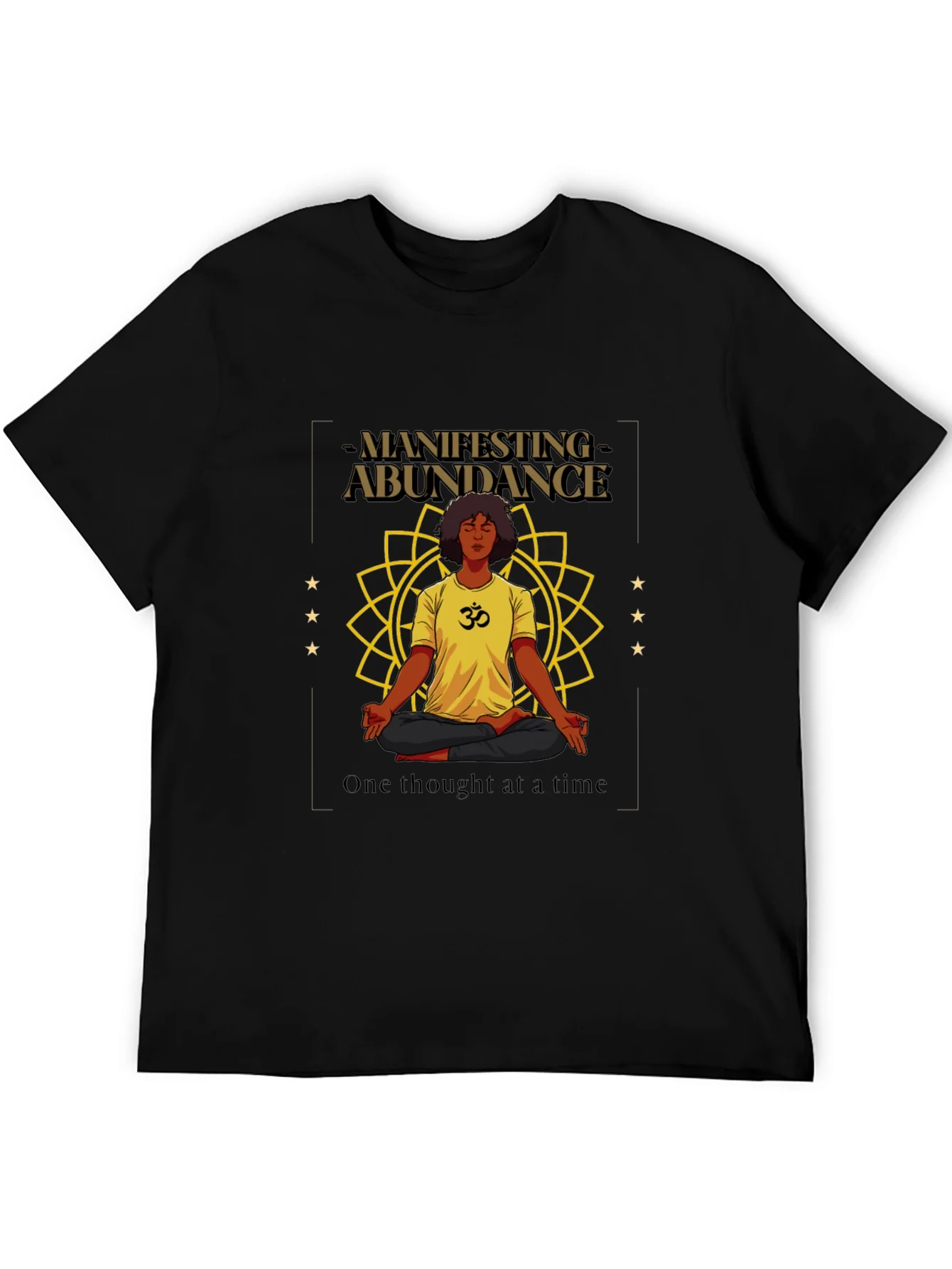 Manifesting Abundance Graphic T-Shirt - Black