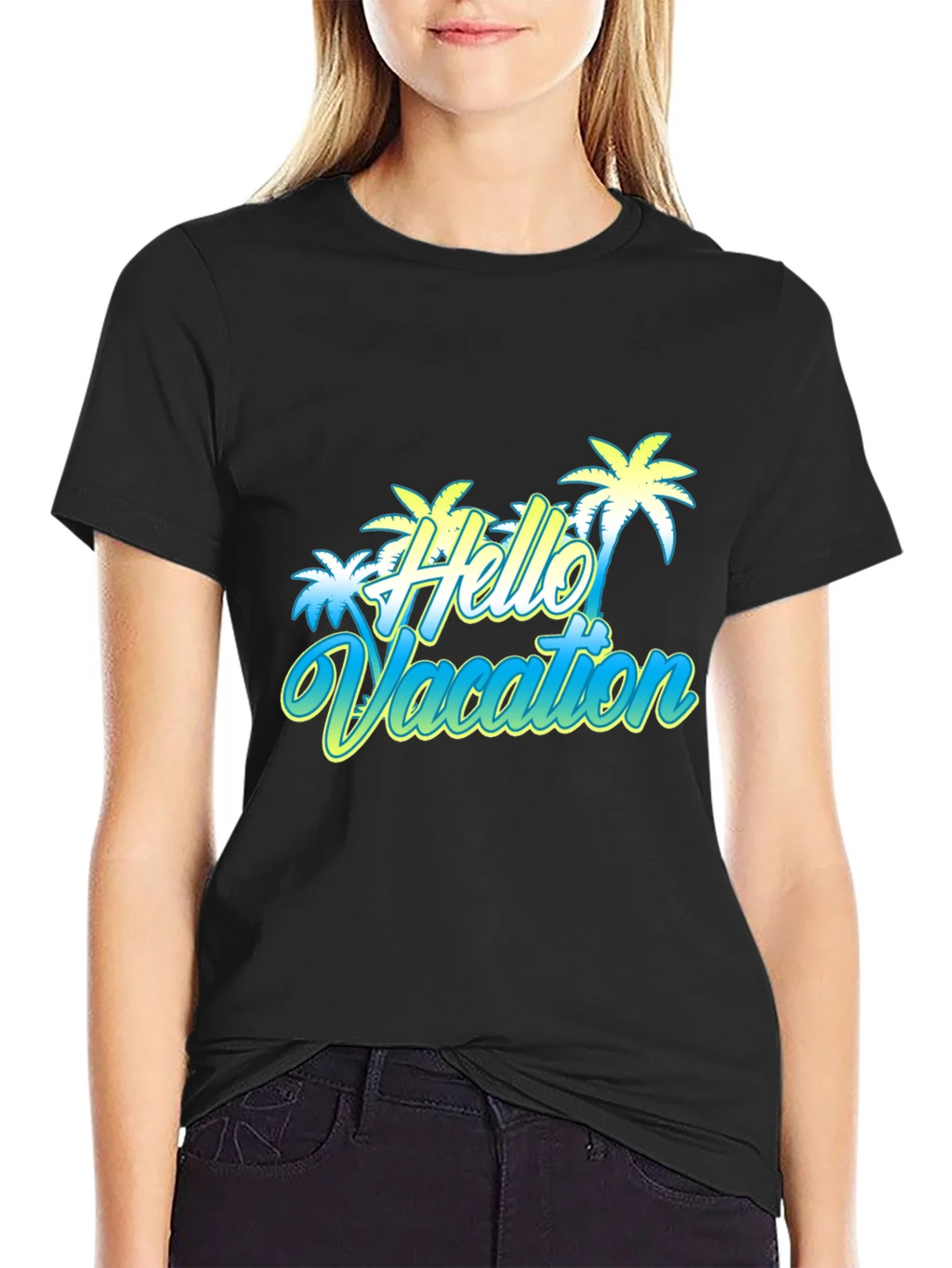 Hello Vacation Graphic T-Shirt