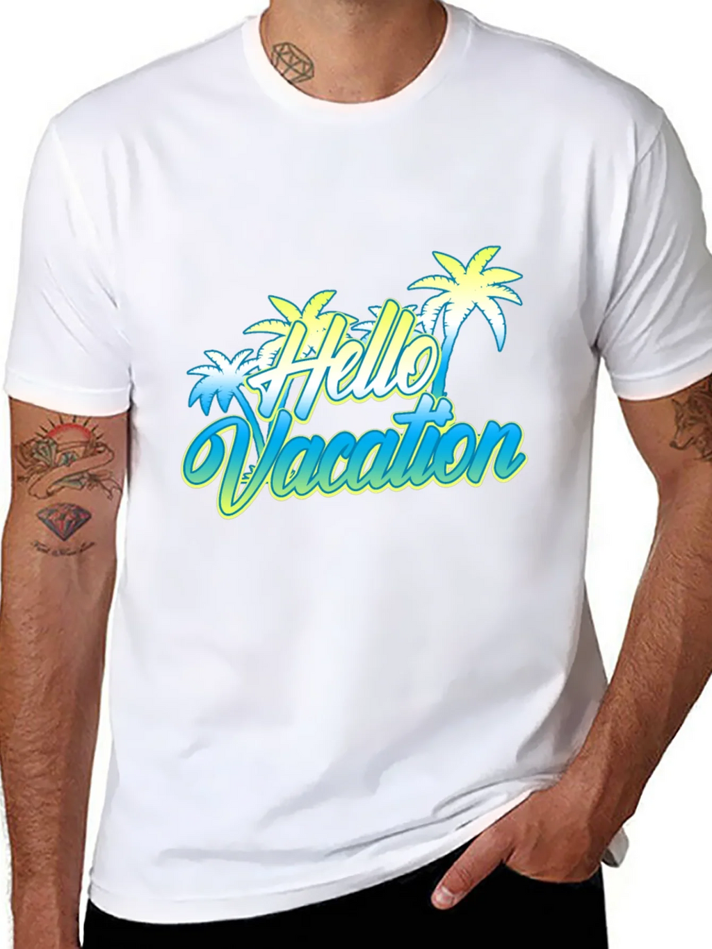 Hello Vacation Graphic T-Shirt