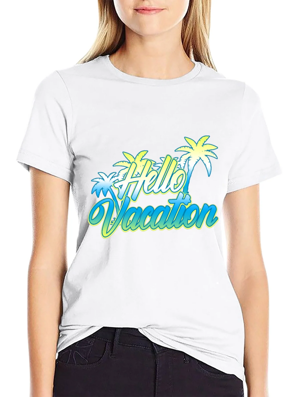 Hello Vacation Graphic T-Shirt