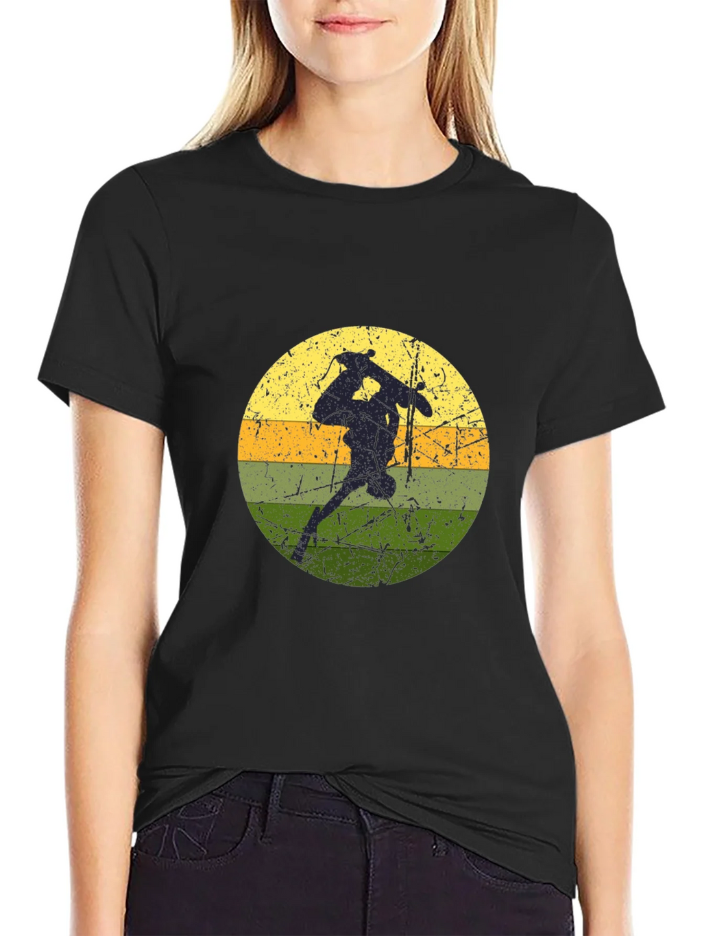 Skate Retro Graphic Tee - Black Cotton Shirt
