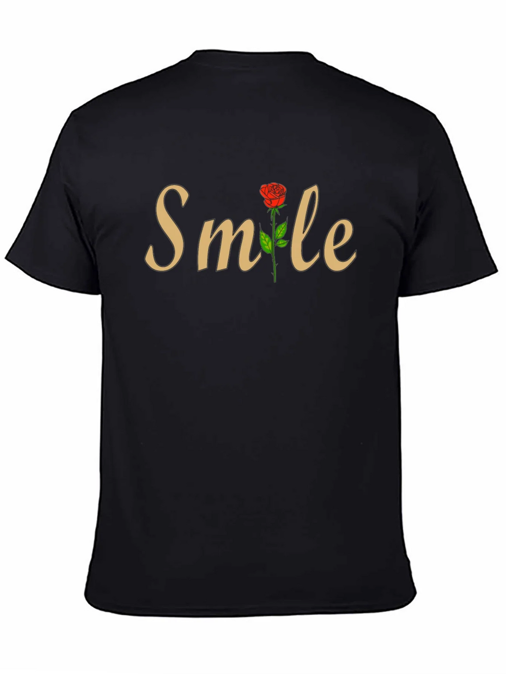 Smile Rose Graphic T-Shirt - Stylish Casual Wear