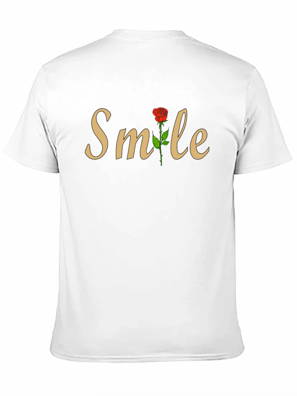 Smile Rose Graphic T-Shirt - Stylish Casual Wear