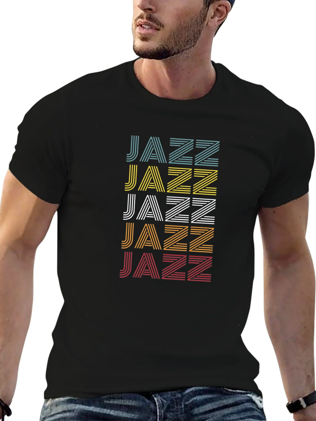 Retro Jazz Graphic T-Shirt