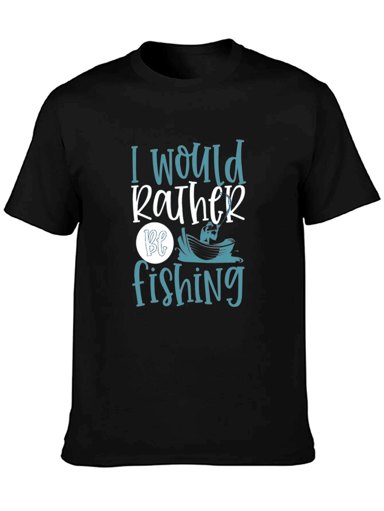 I Would Rather Be Fishing Graphic Tee