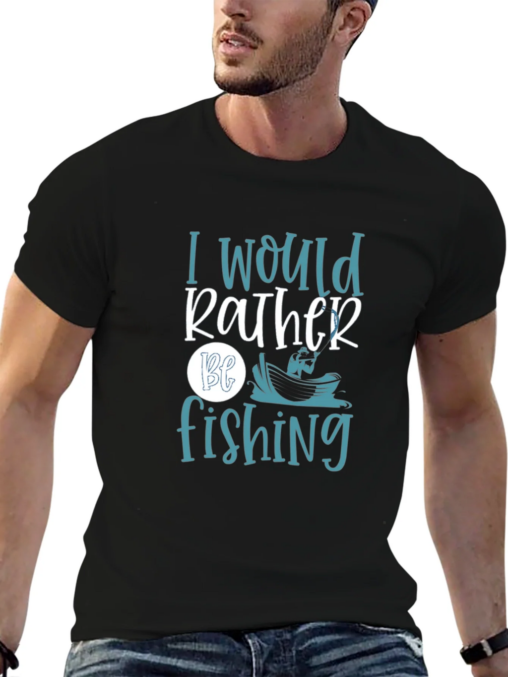I Would Rather Be Fishing Graphic Tee