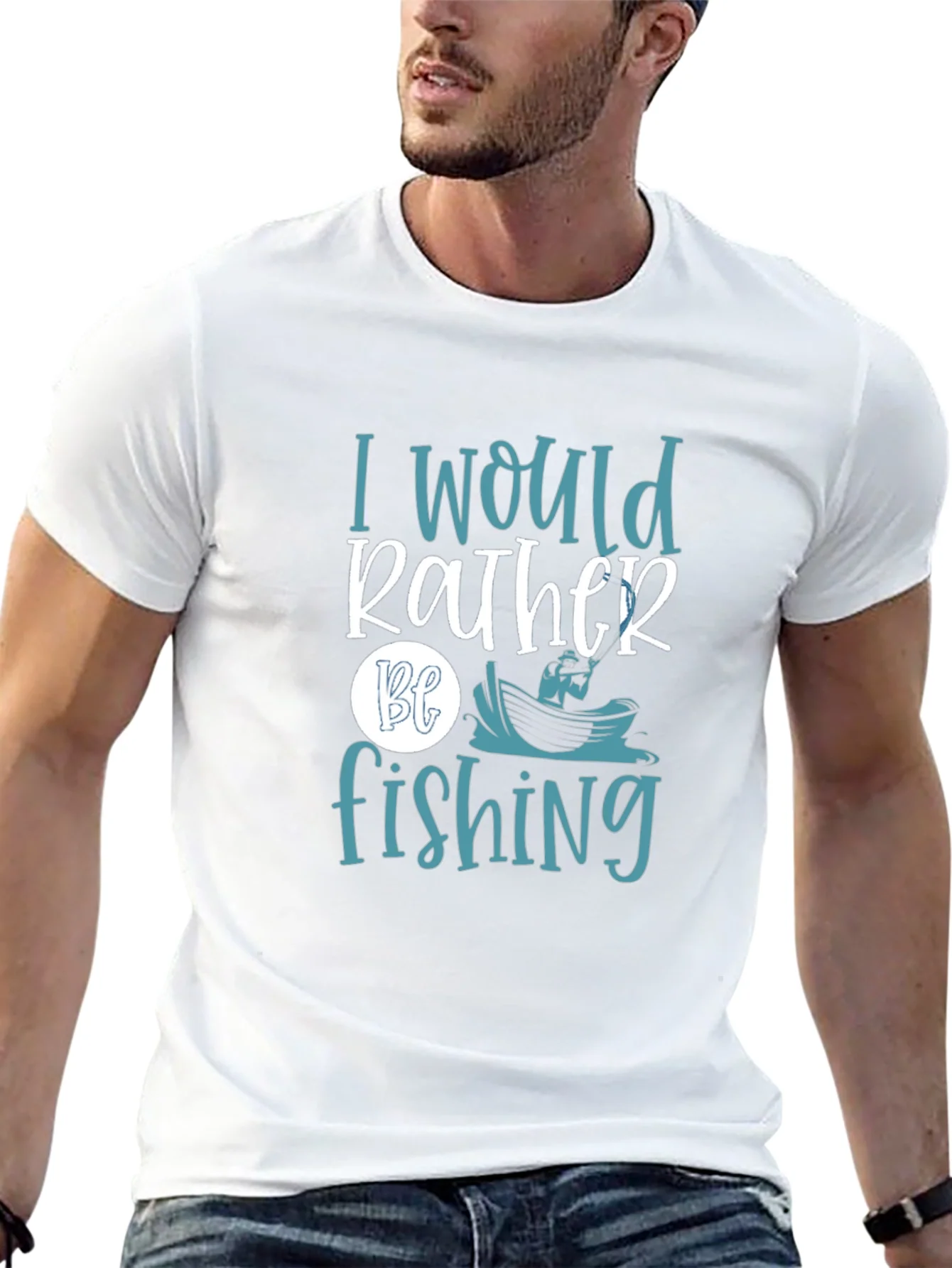 I Would Rather Be Fishing Graphic Tee