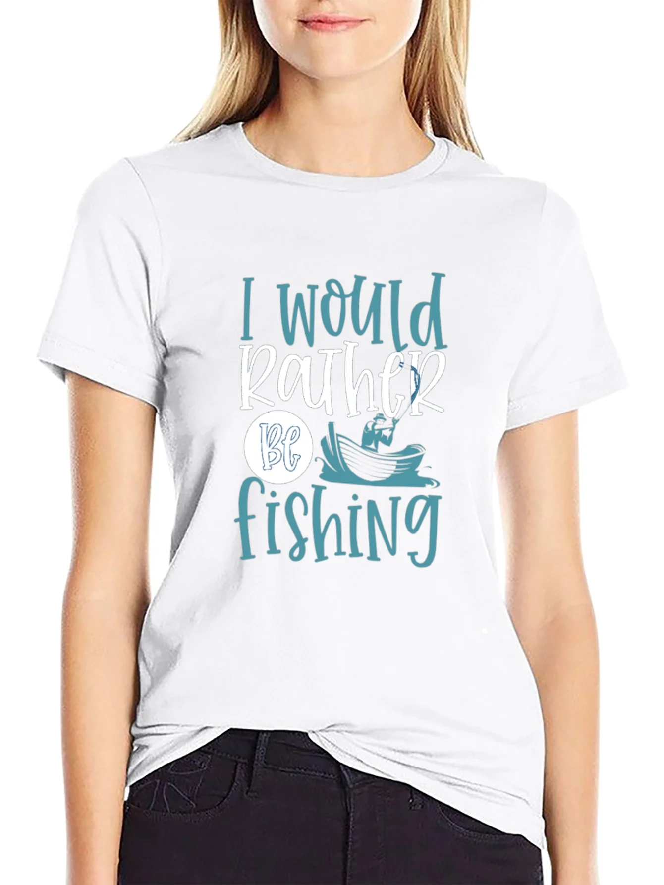 I Would Rather Be Fishing Graphic Tee