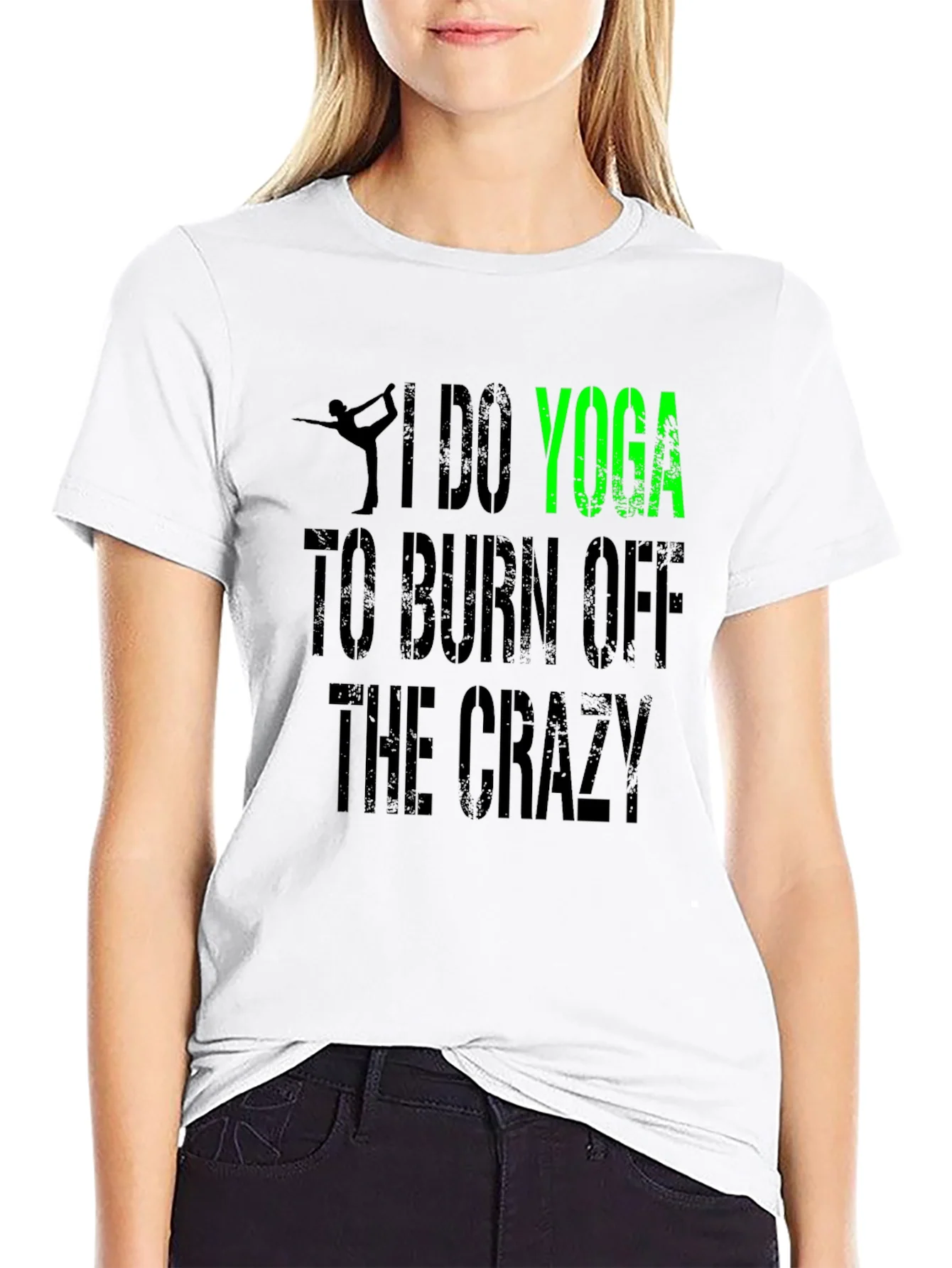I Do Yoga to Burn Off The Crazy Black T-Shirt