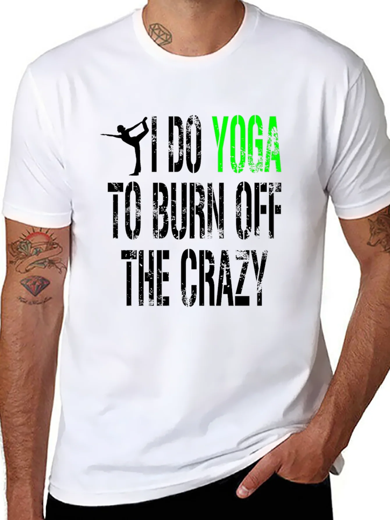 I Do Yoga to Burn Off The Crazy Black T-Shirt