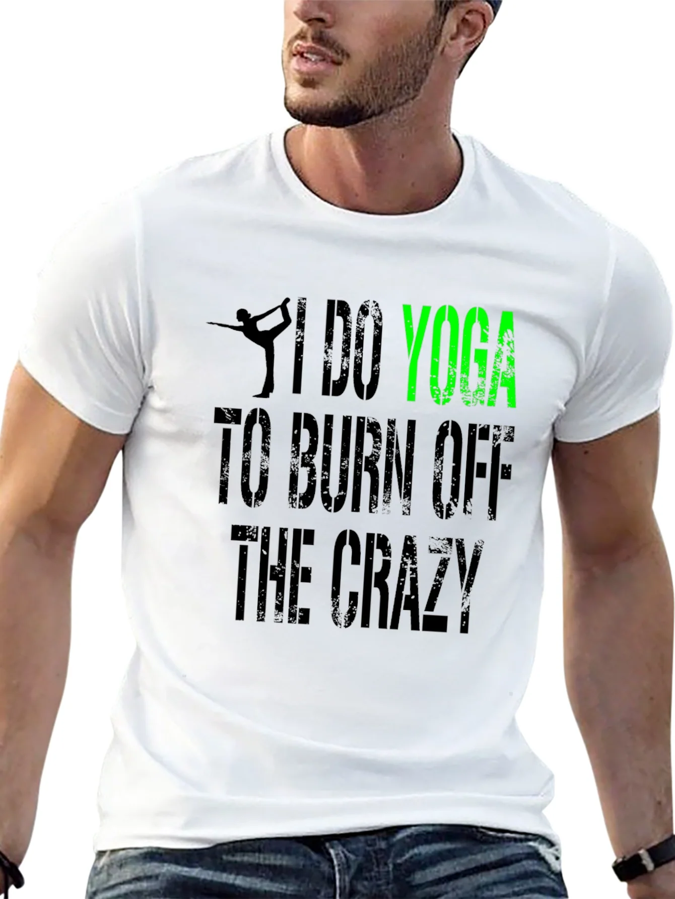 I Do Yoga to Burn Off The Crazy Black T-Shirt