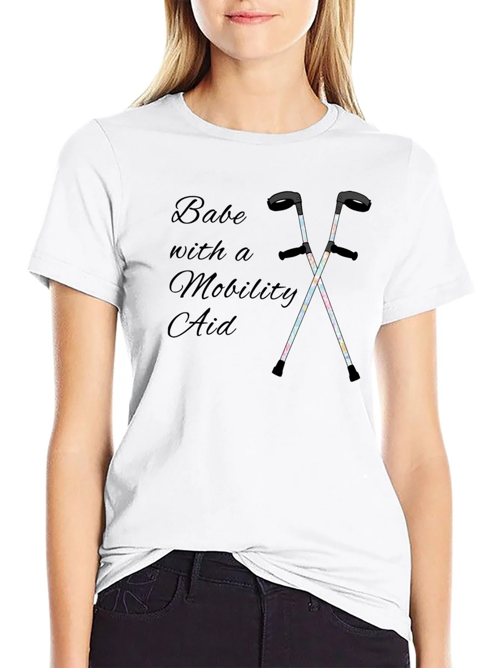 Babe with a Mobility Aid Unisex T-Shirt