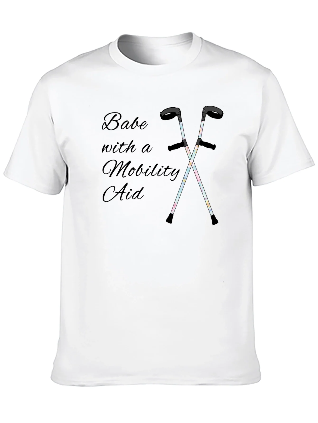 Babe with a Mobility Aid Unisex T-Shirt