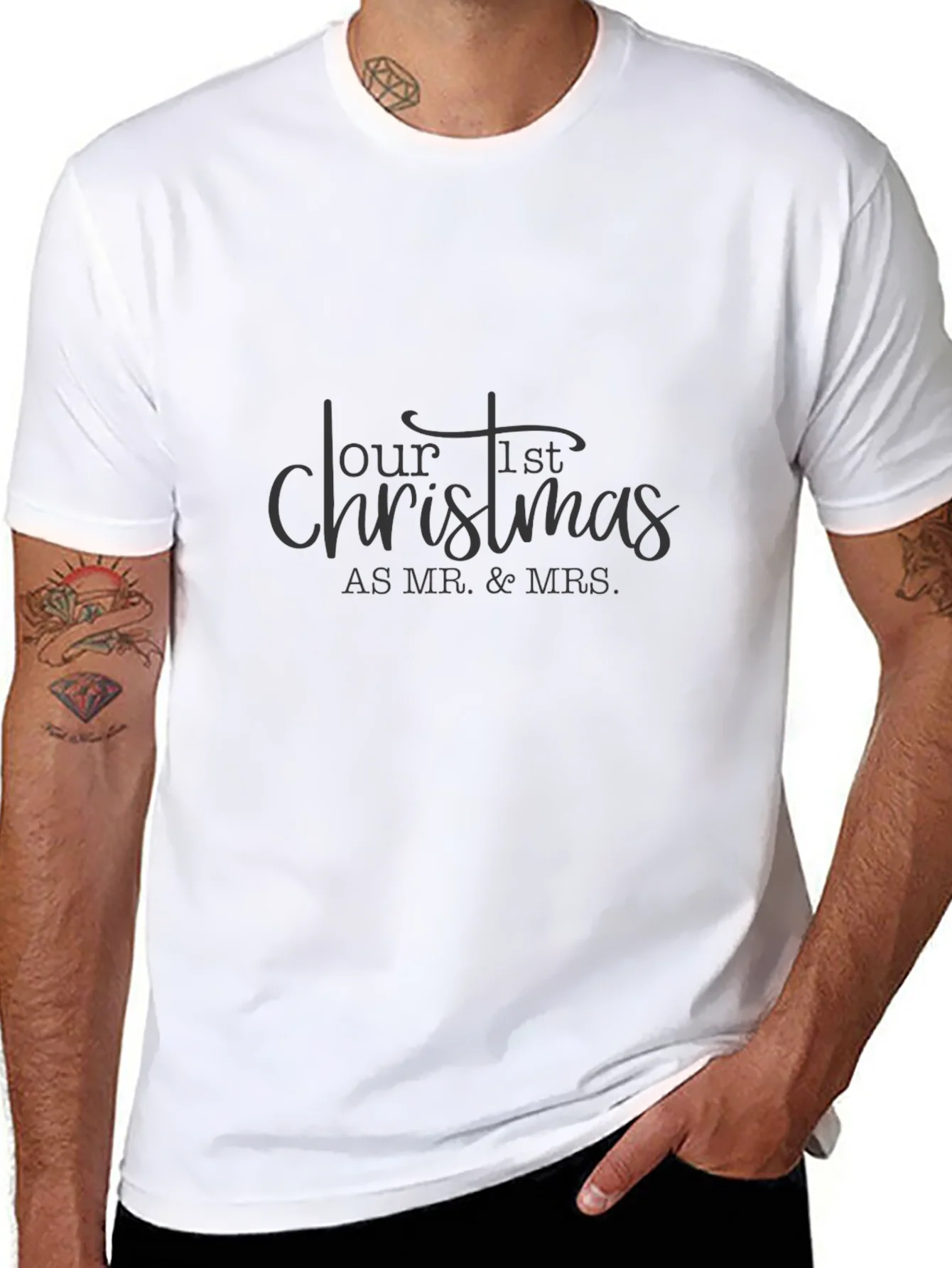 Our First Christmas Black T-Shirt