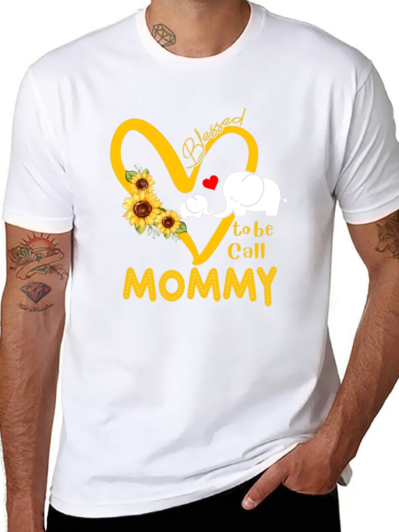 Blessed to be Call Mommy Black T-Shirt
