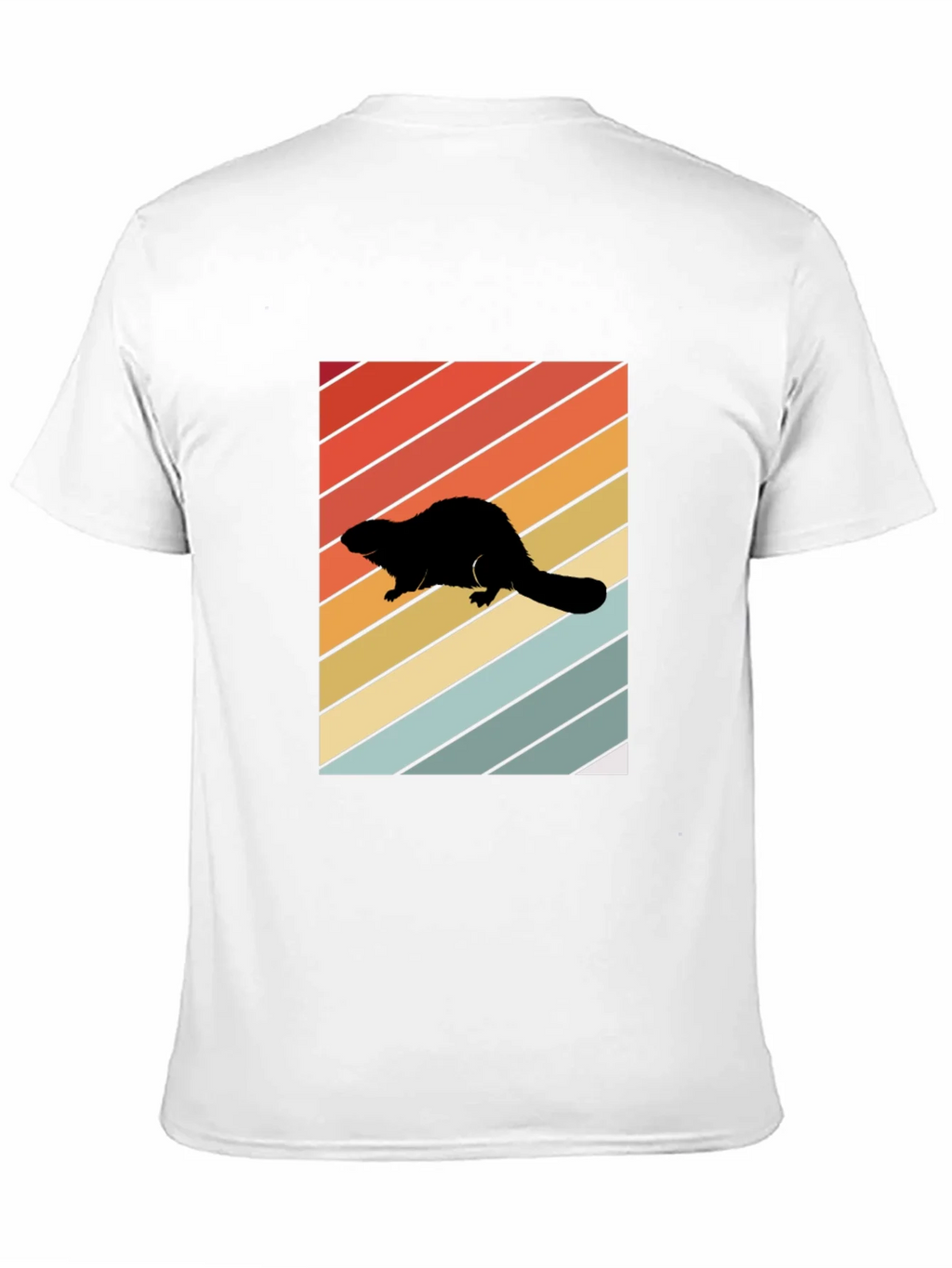 Retro Beaver Silhouette T-Shirt
