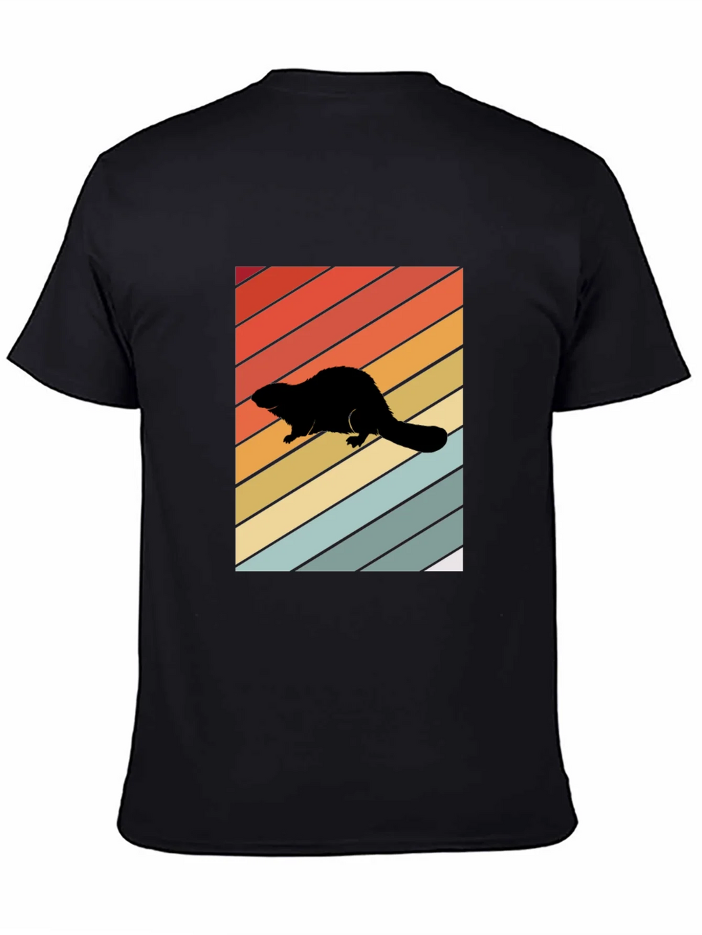 Retro Beaver Silhouette T-Shirt