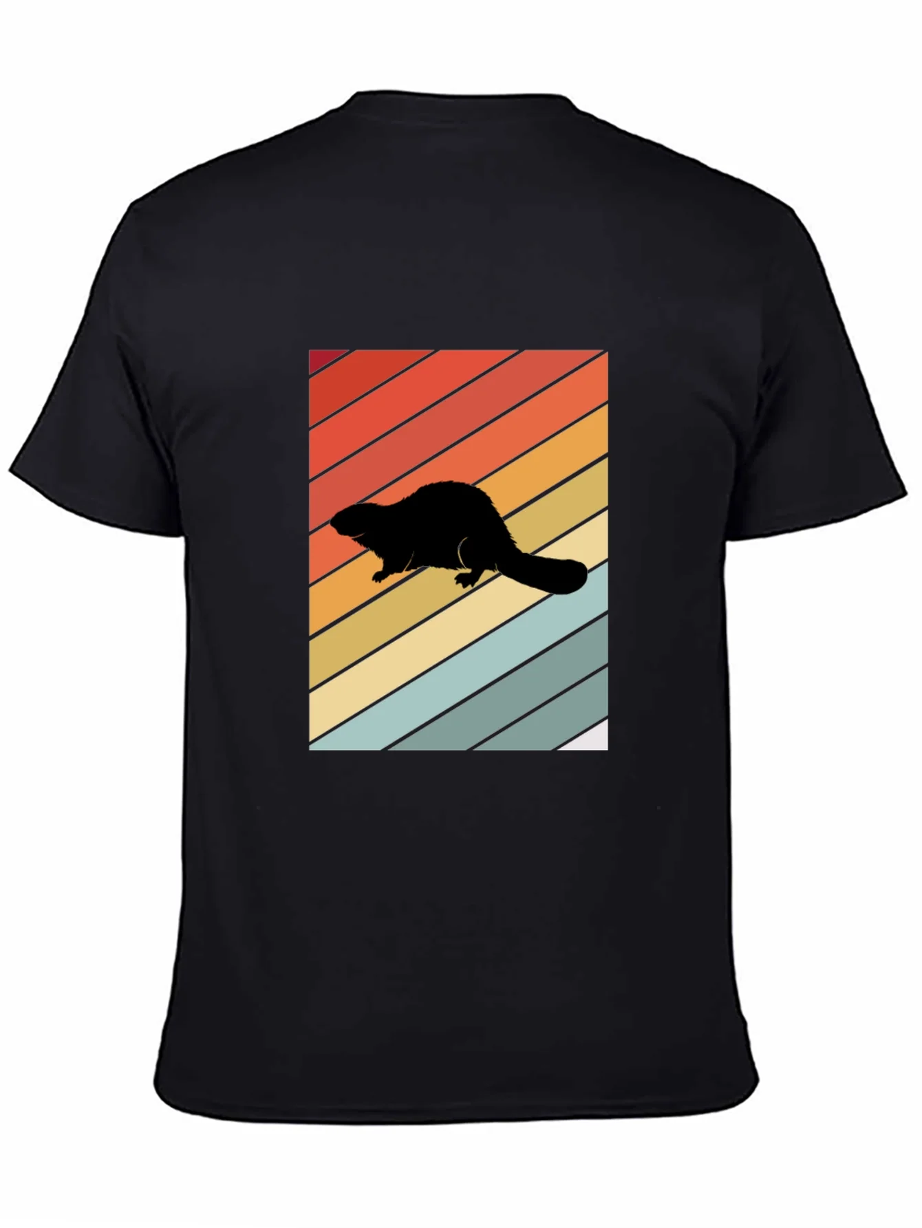 Retro Beaver Silhouette T-Shirt