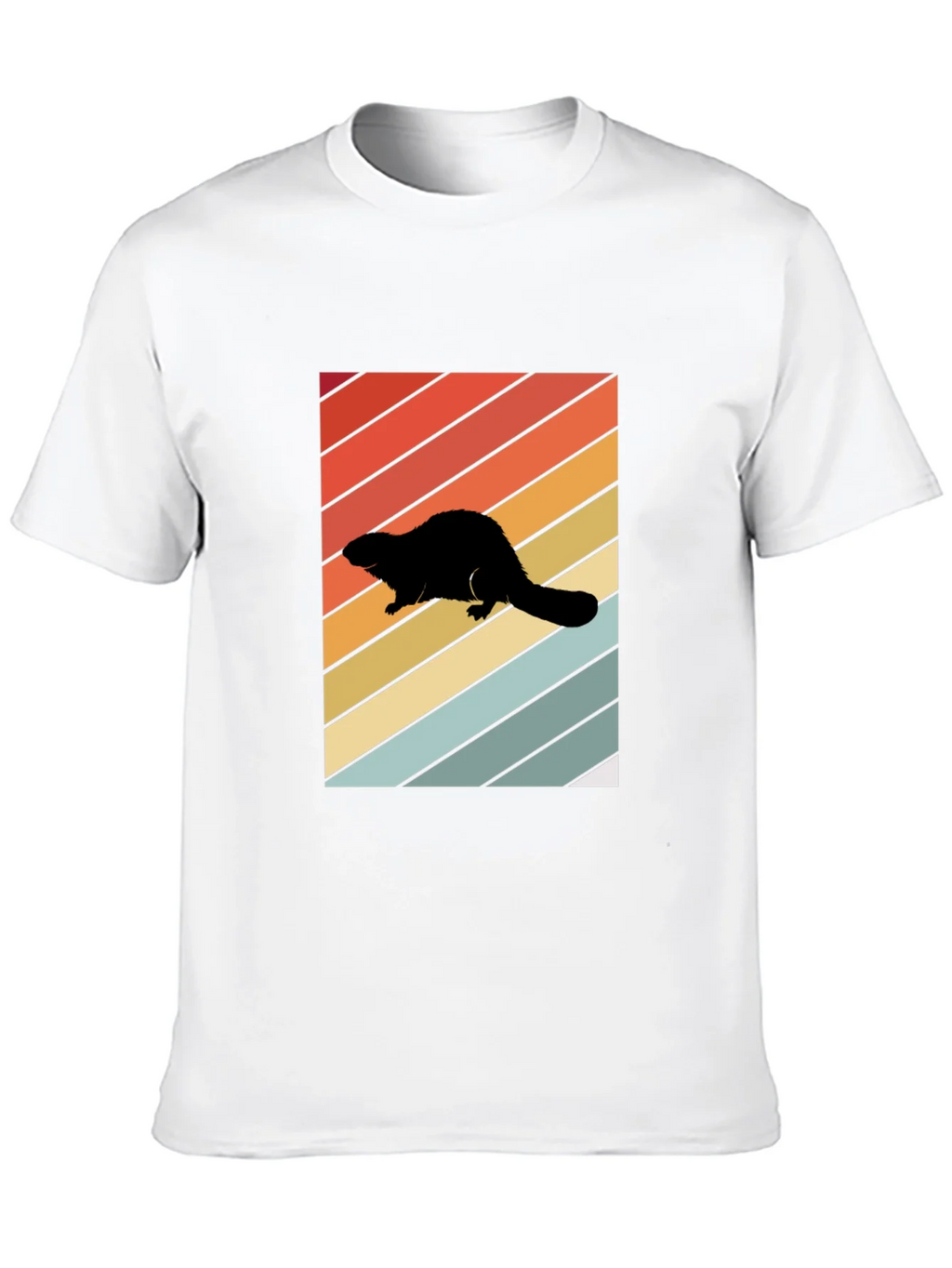 Retro Beaver Silhouette T-Shirt