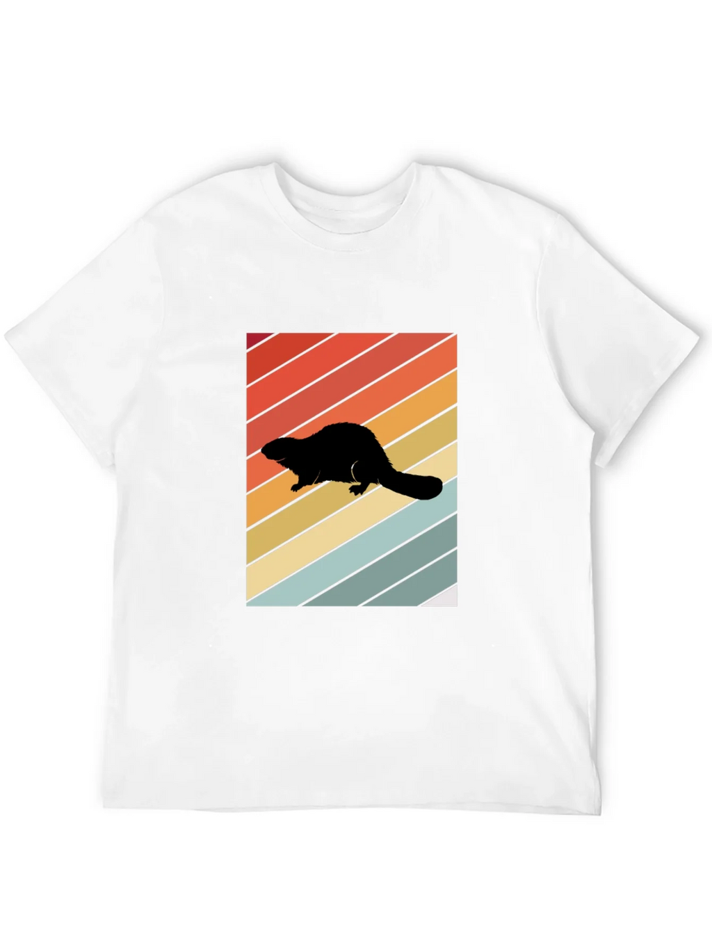 Retro Beaver Silhouette T-Shirt