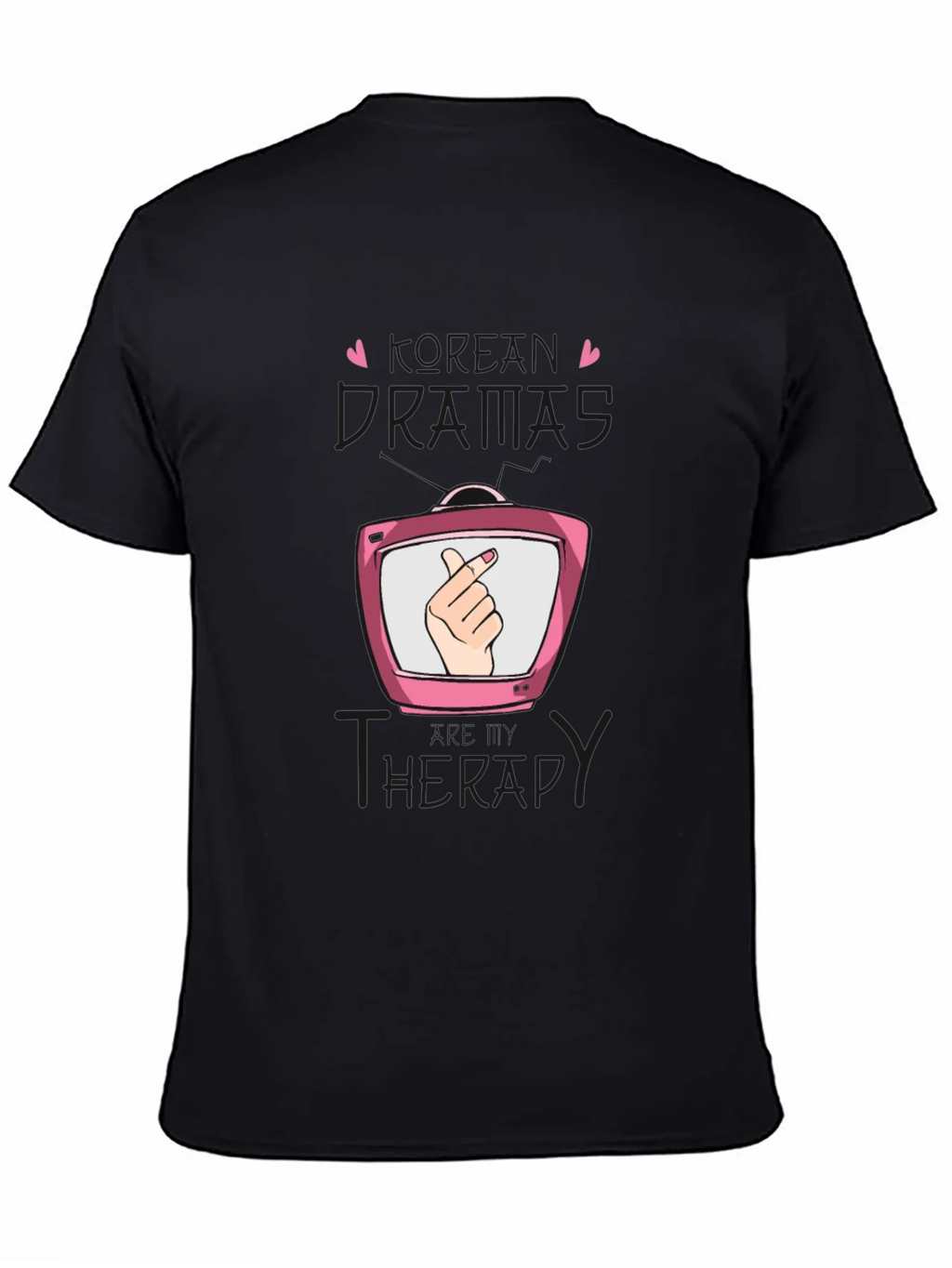 K-Drama Therapy Black T-Shirt