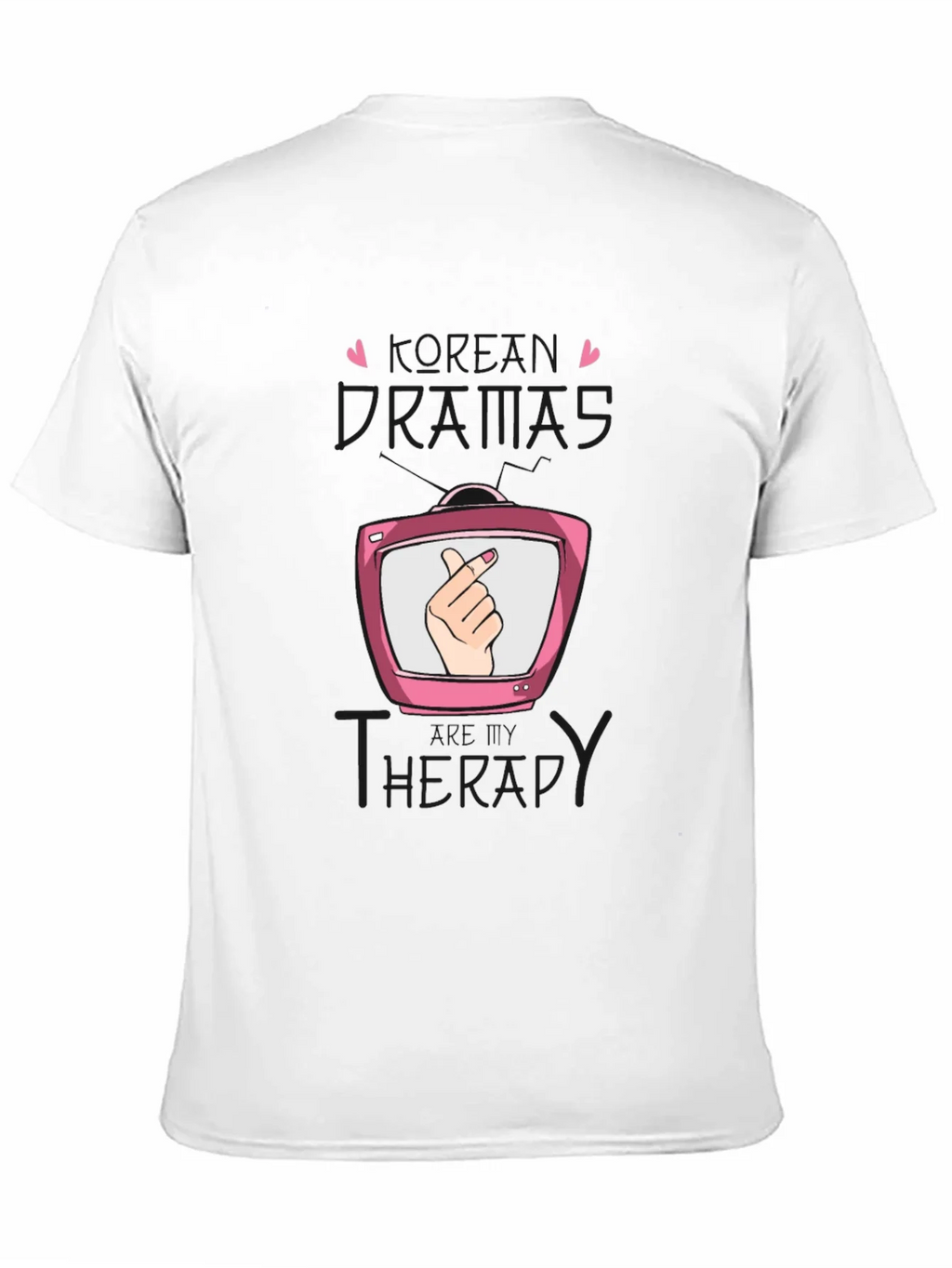 K-Drama Therapy Black T-Shirt