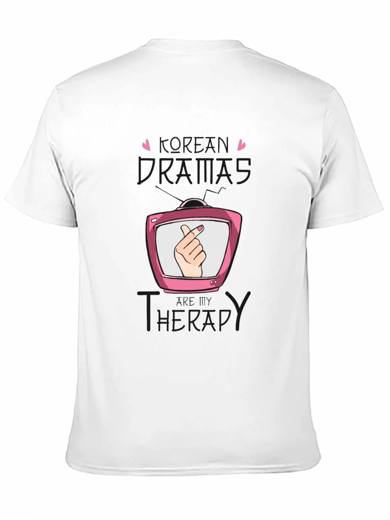K-Drama Therapy Black T-Shirt