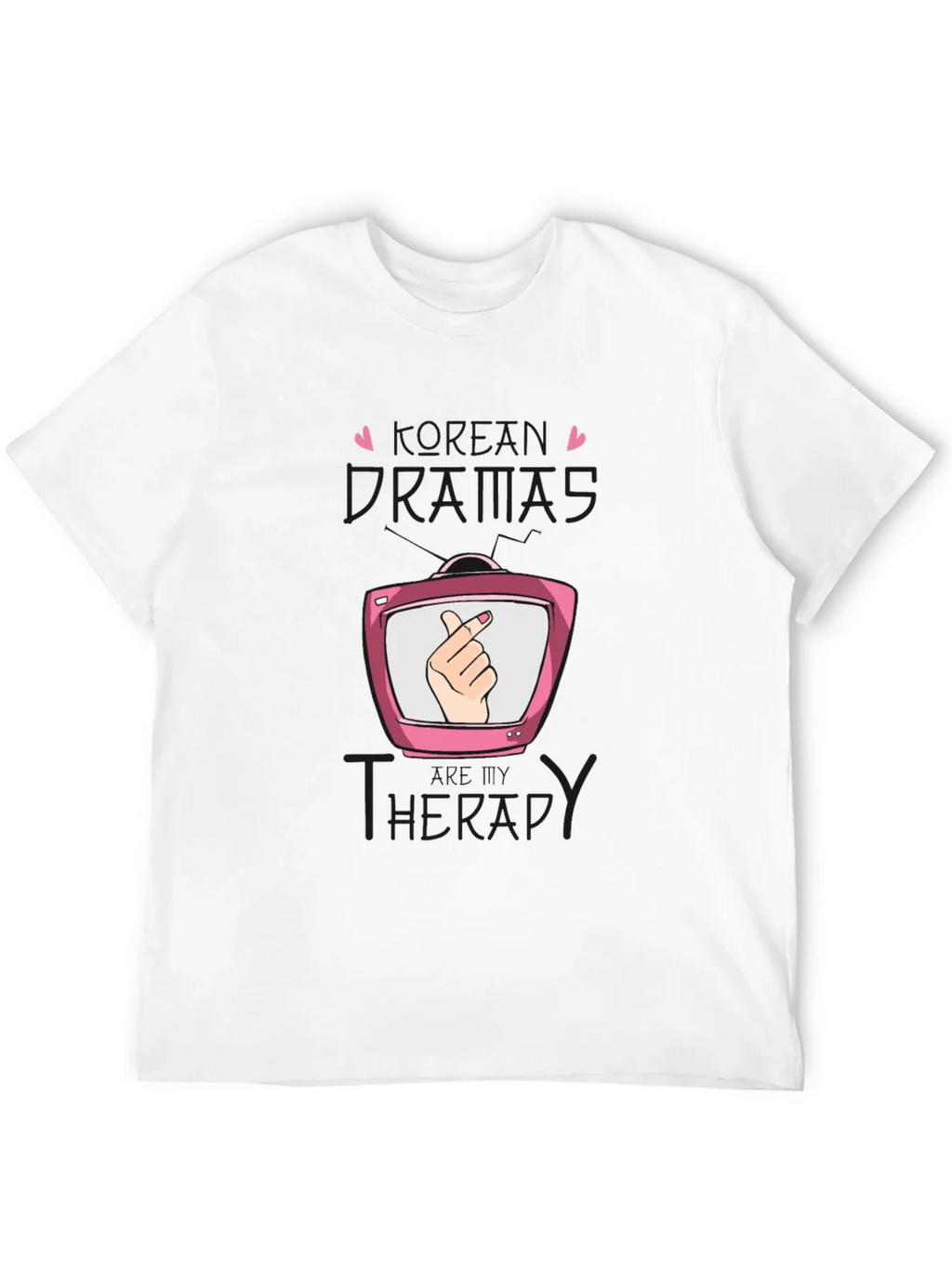 K-Drama Therapy Black T-Shirt