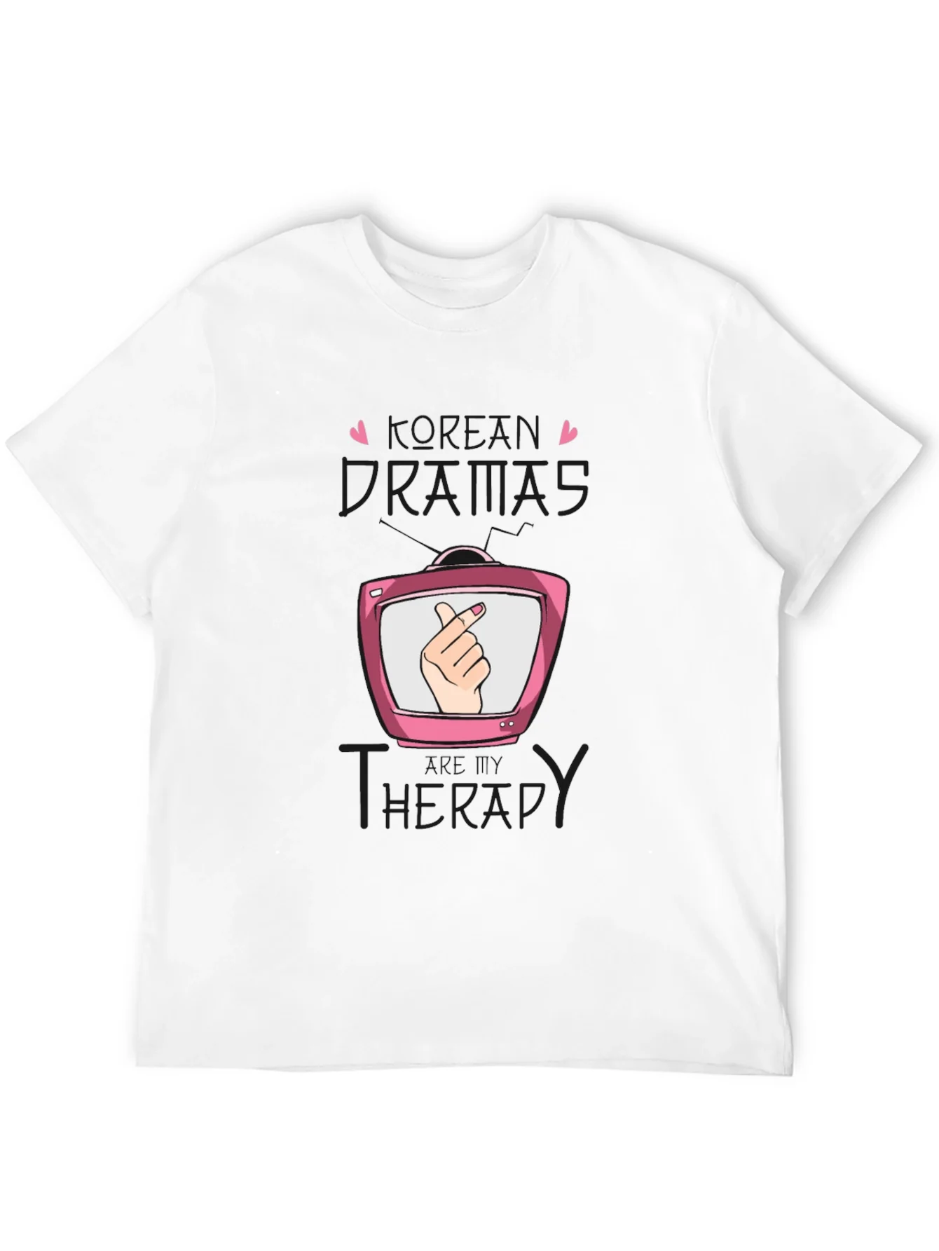K-Drama Therapy Black T-Shirt
