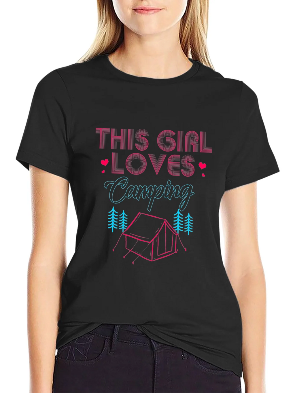 Camping Lover Womens Graphic Tee