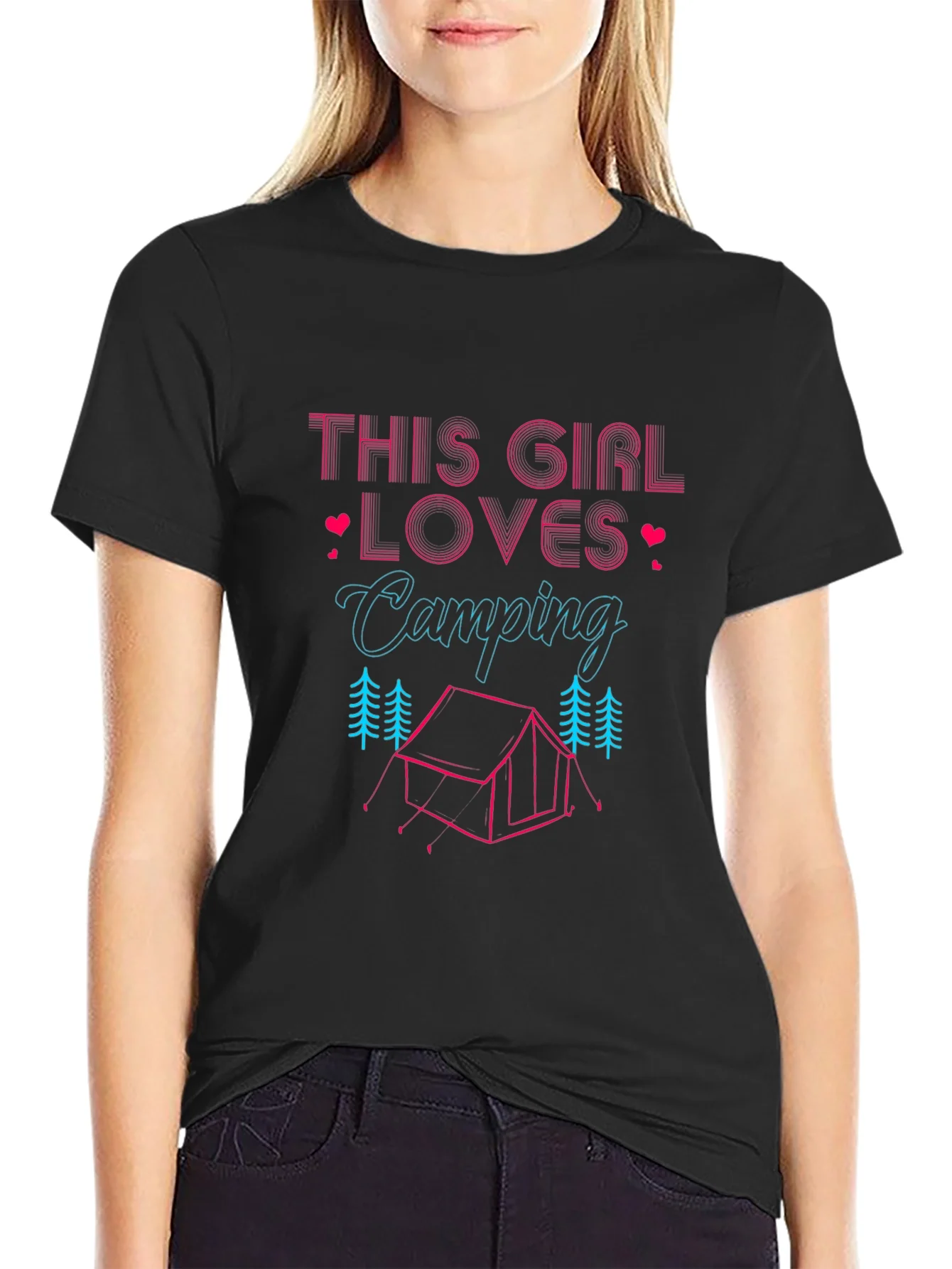Camping Lover Womens Graphic Tee