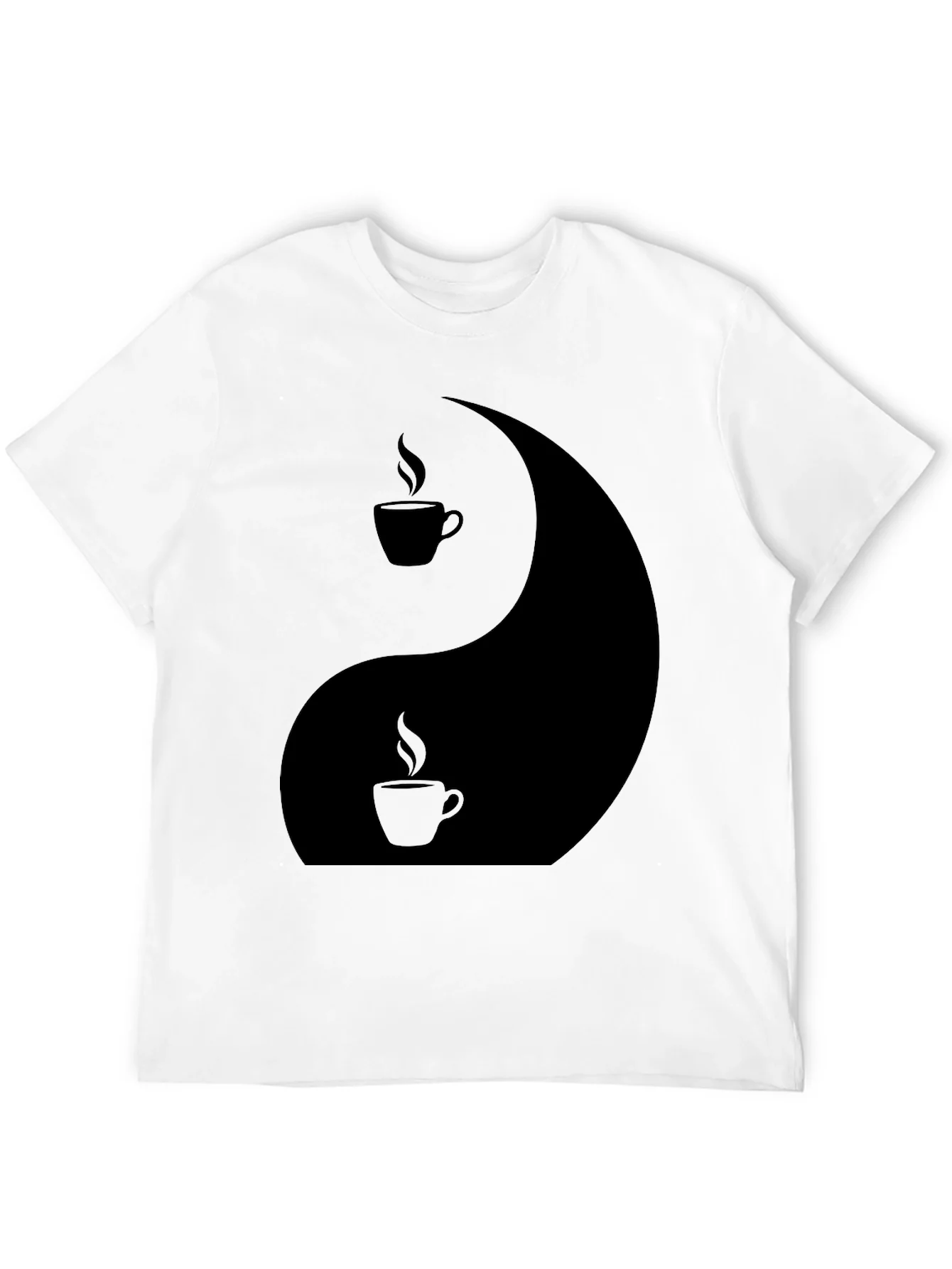 Yin Yang Coffee T-Shirt - Balance Your Brew