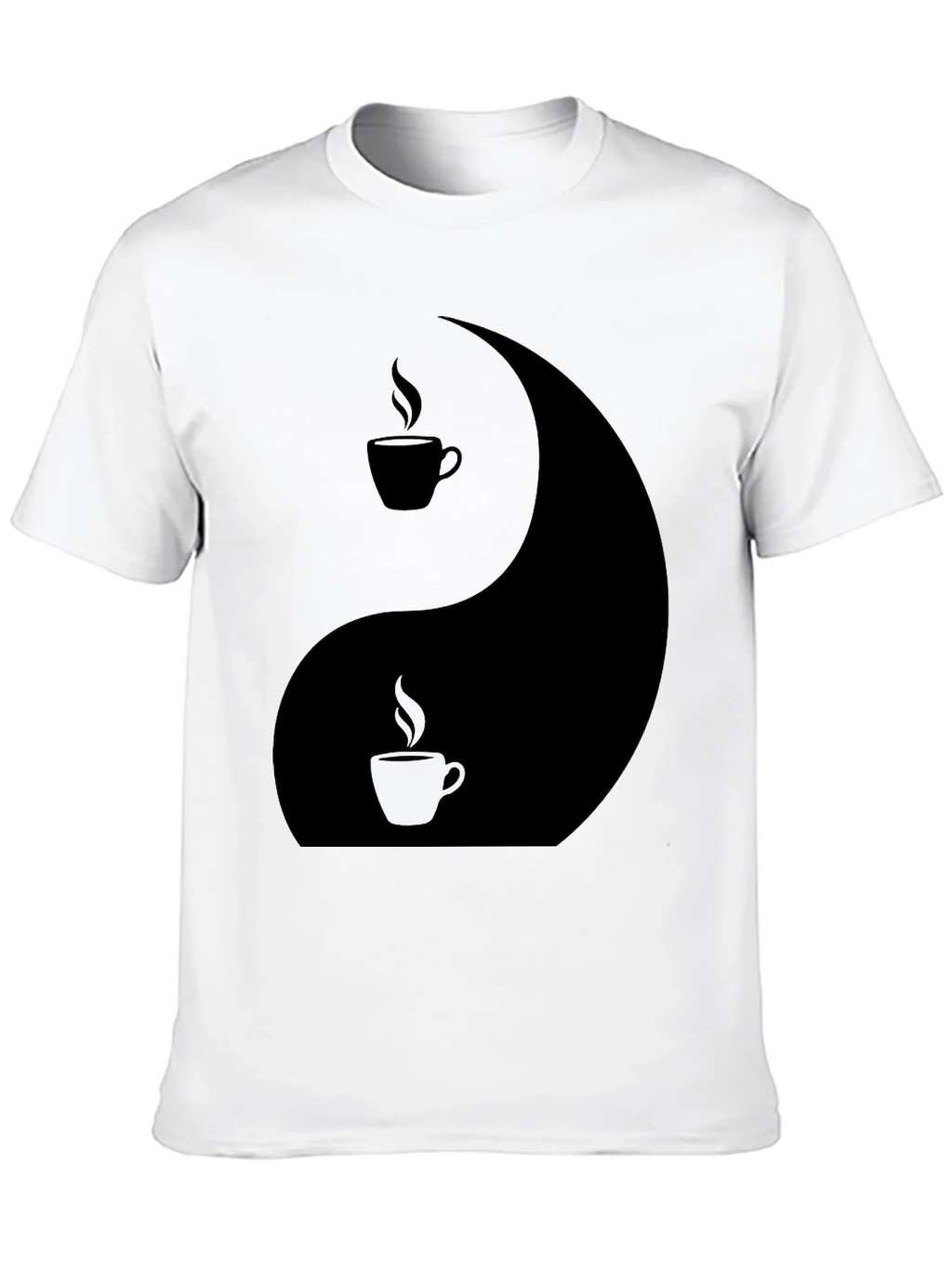 Yin Yang Coffee T-Shirt - Balance Your Brew