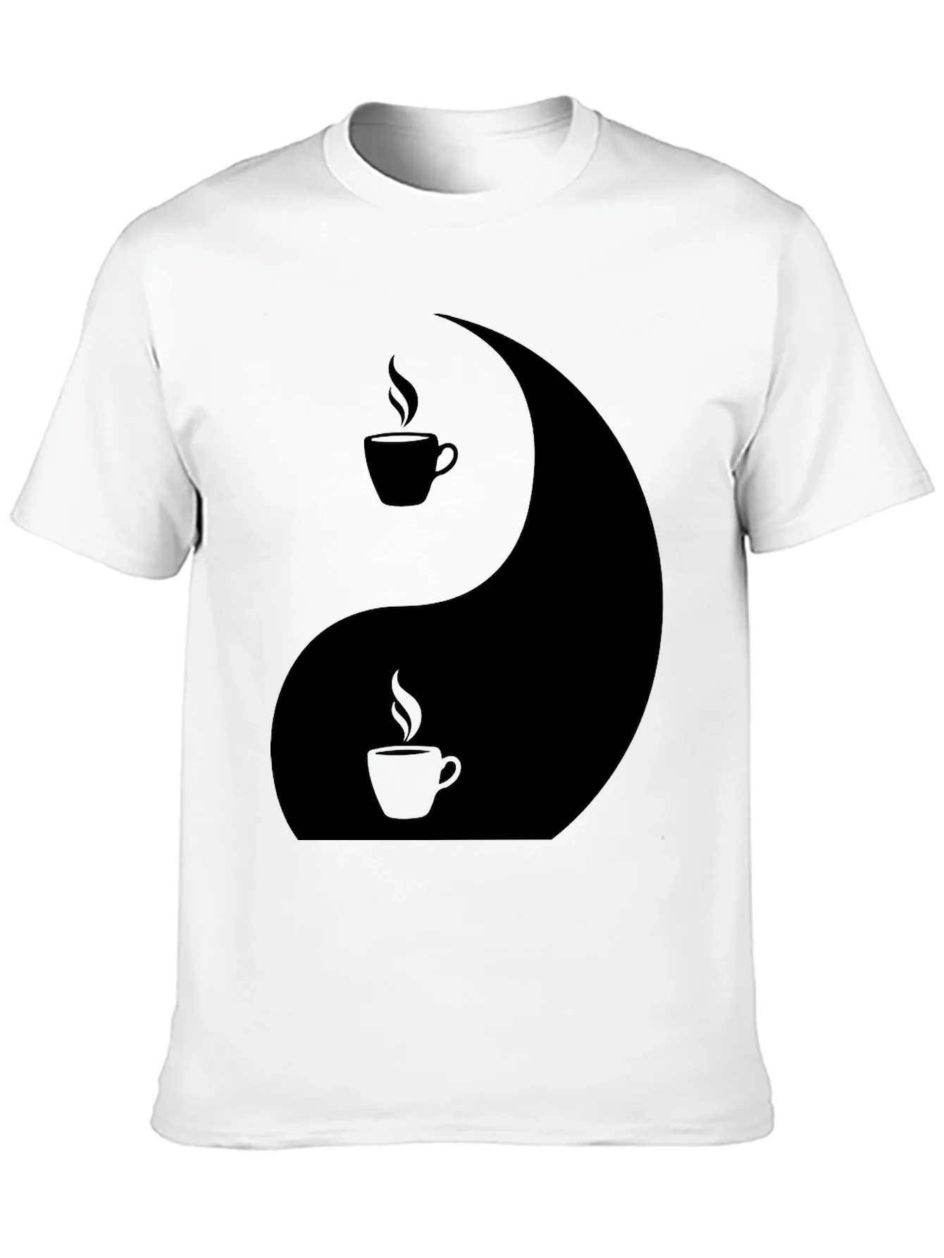 Yin Yang Coffee T-Shirt - Balance Your Brew