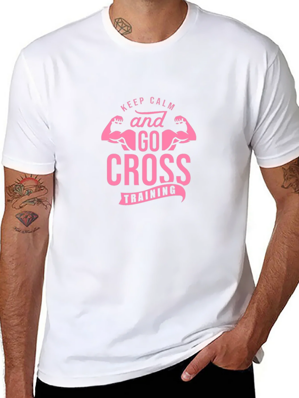 Keep Calm Cross Training Black Tee