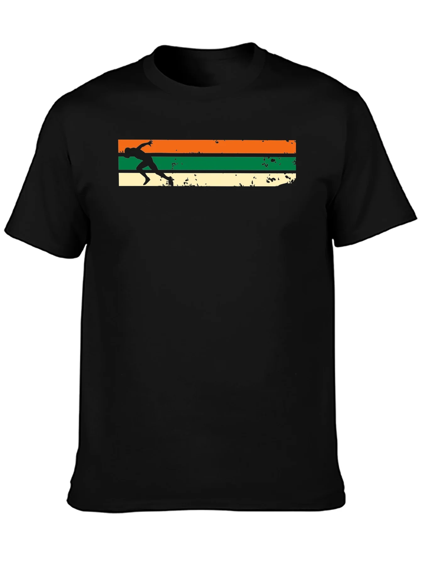 Retro Runner Tee - Vintage Style Athlete Graphic T-Shirt