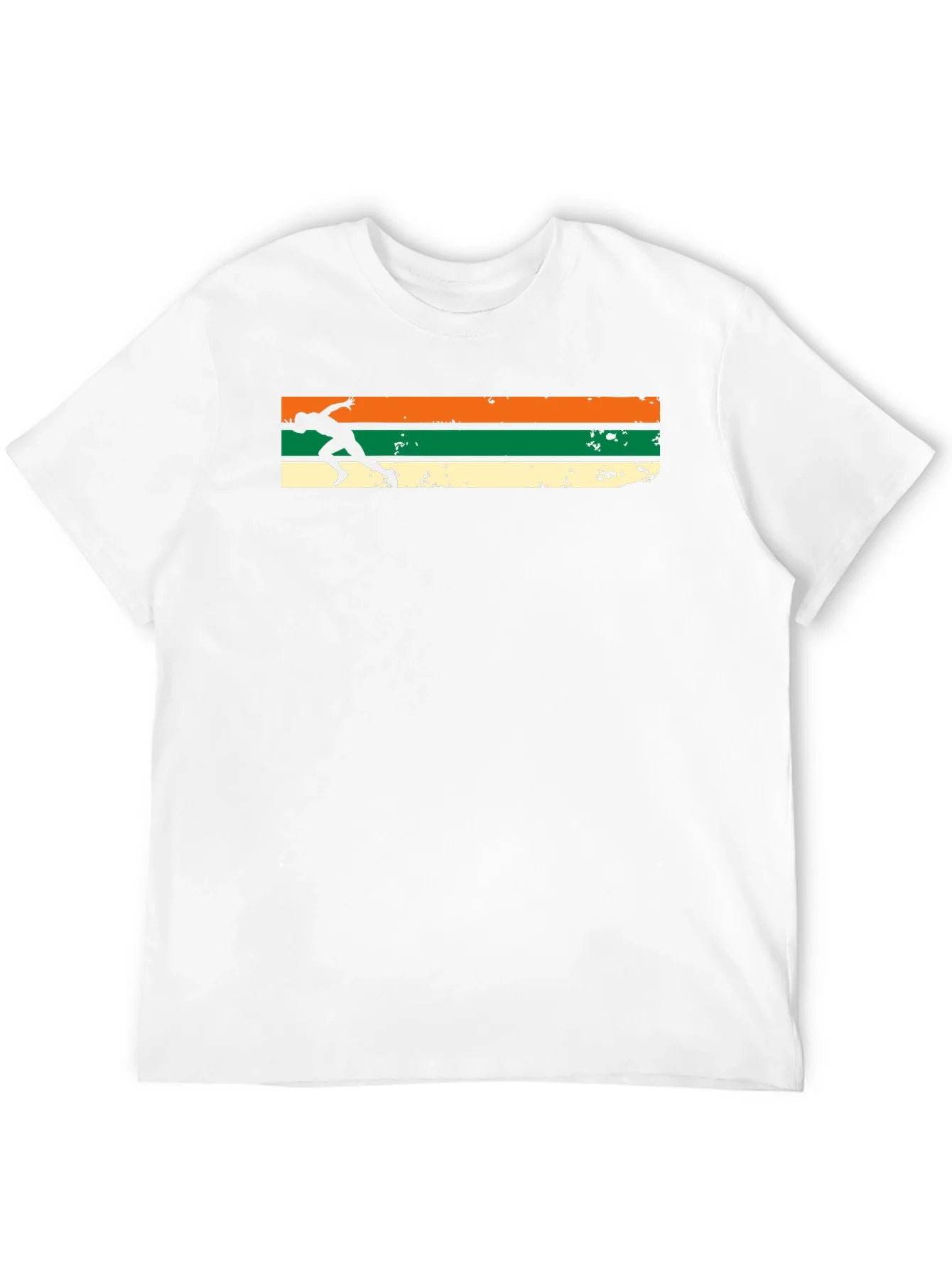 Retro Runner Tee - Vintage Style Athlete Graphic T-Shirt