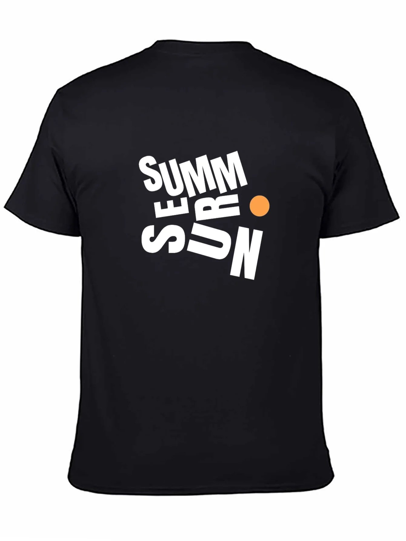 Summer Sun Graphic Black T-Shirt