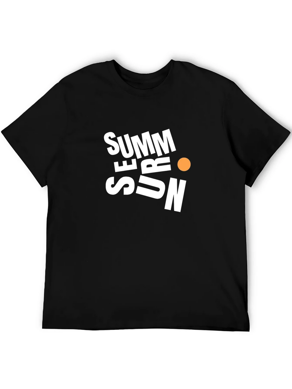 Summer Sun Graphic Black T-Shirt