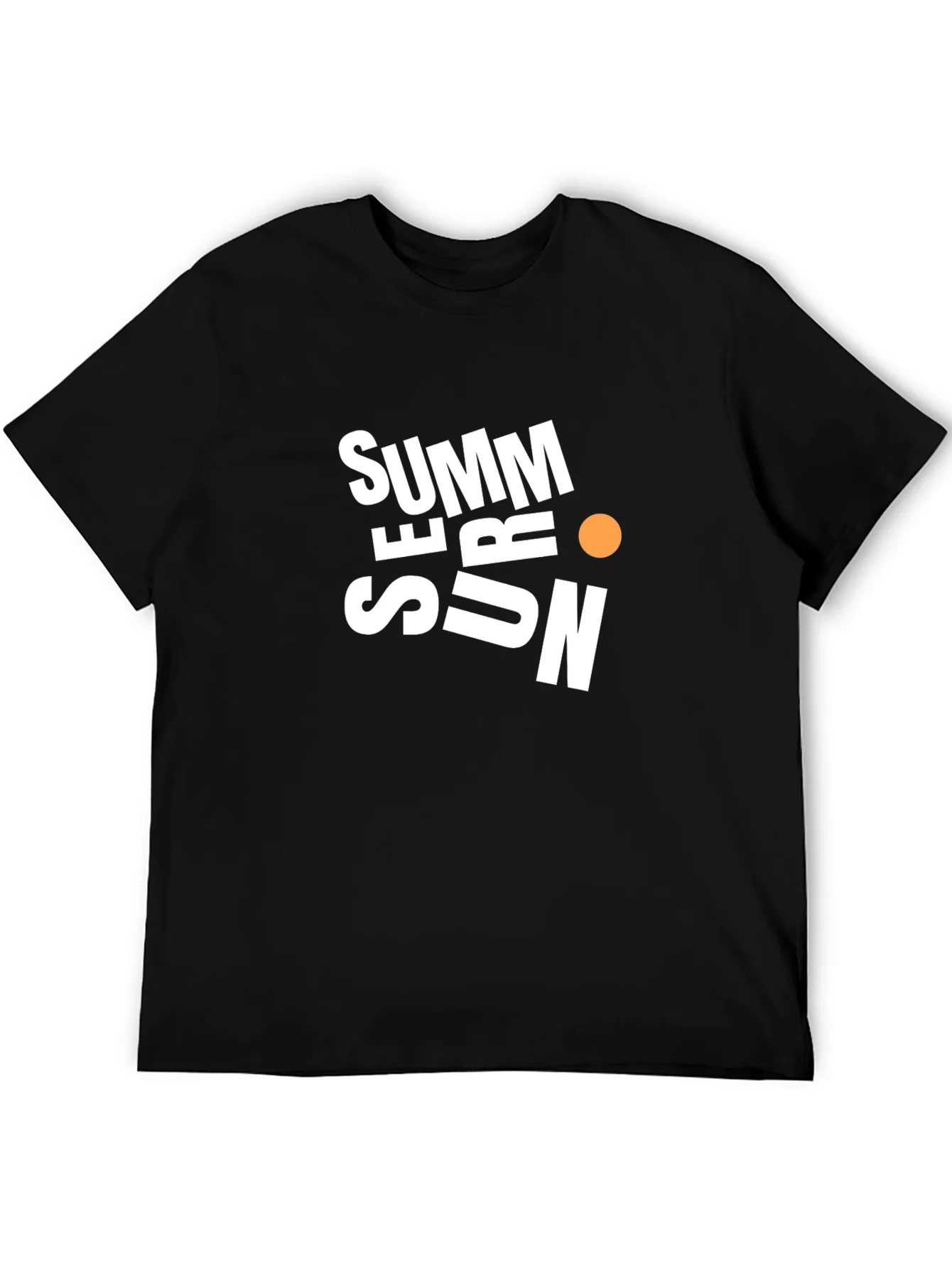 Summer Sun Graphic Black T-Shirt