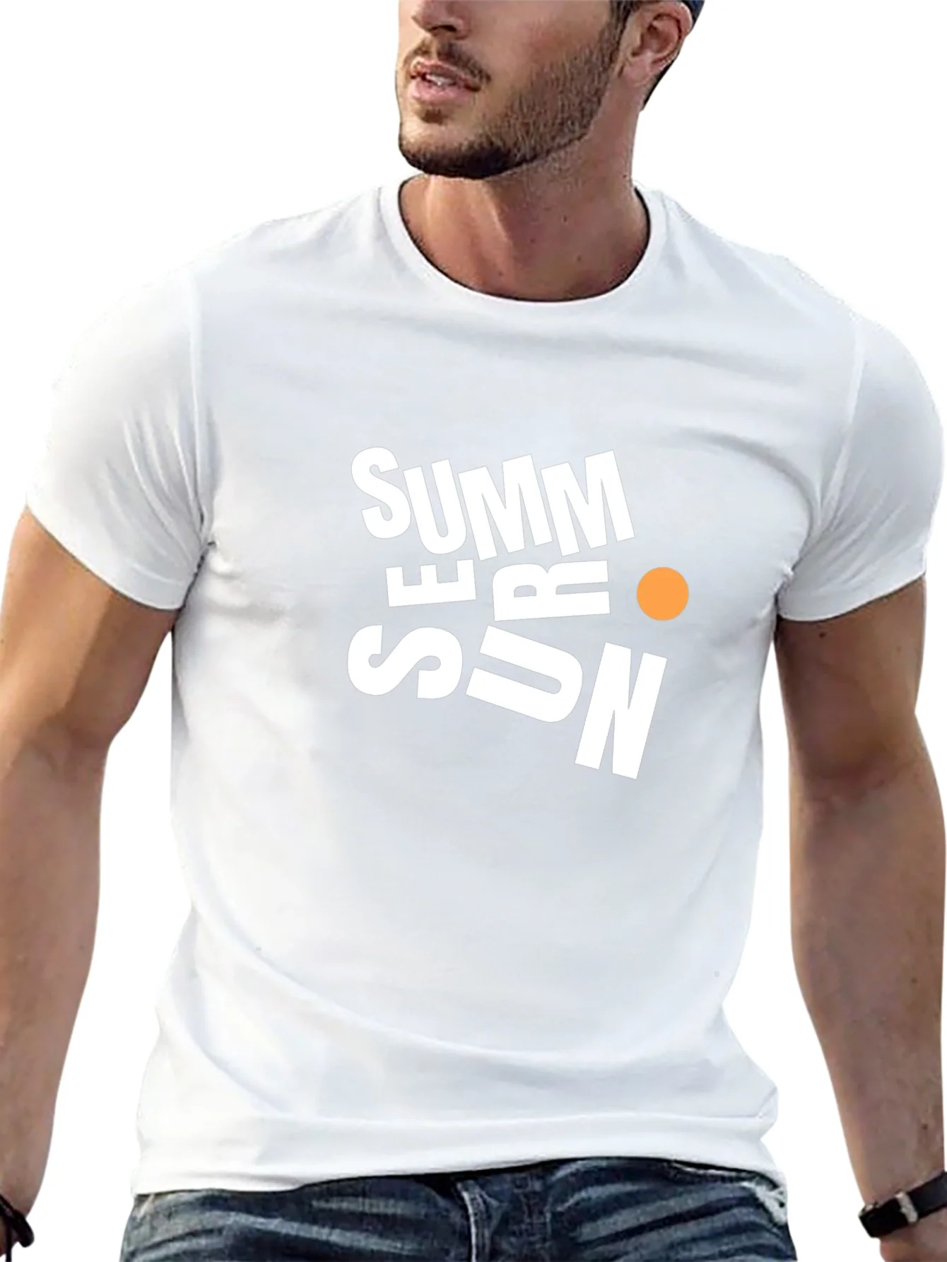 Summer Sun Graphic Black T-Shirt