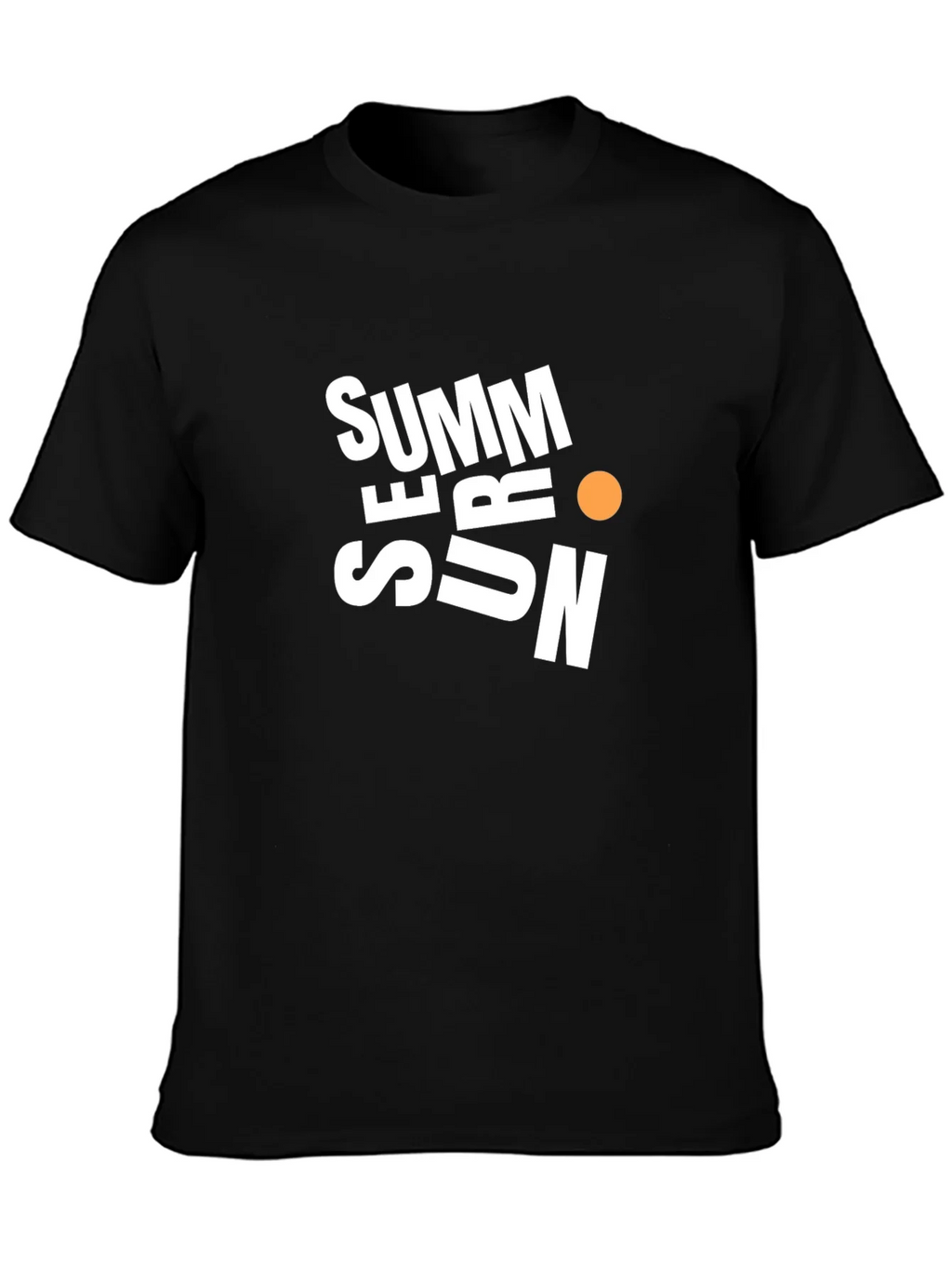 Summer Sun Graphic Black T-Shirt