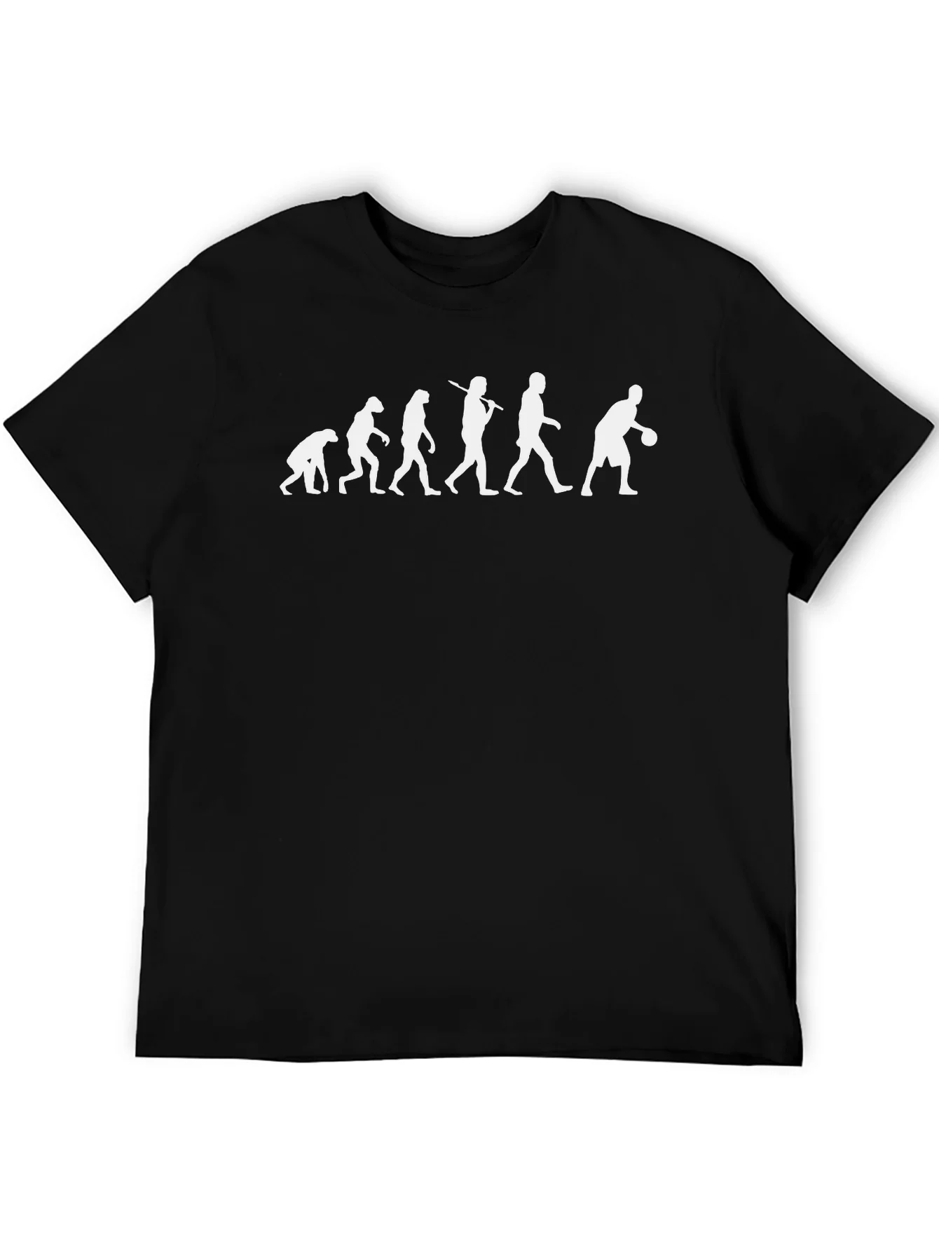 Evolution of Basketball Black T-Shirt