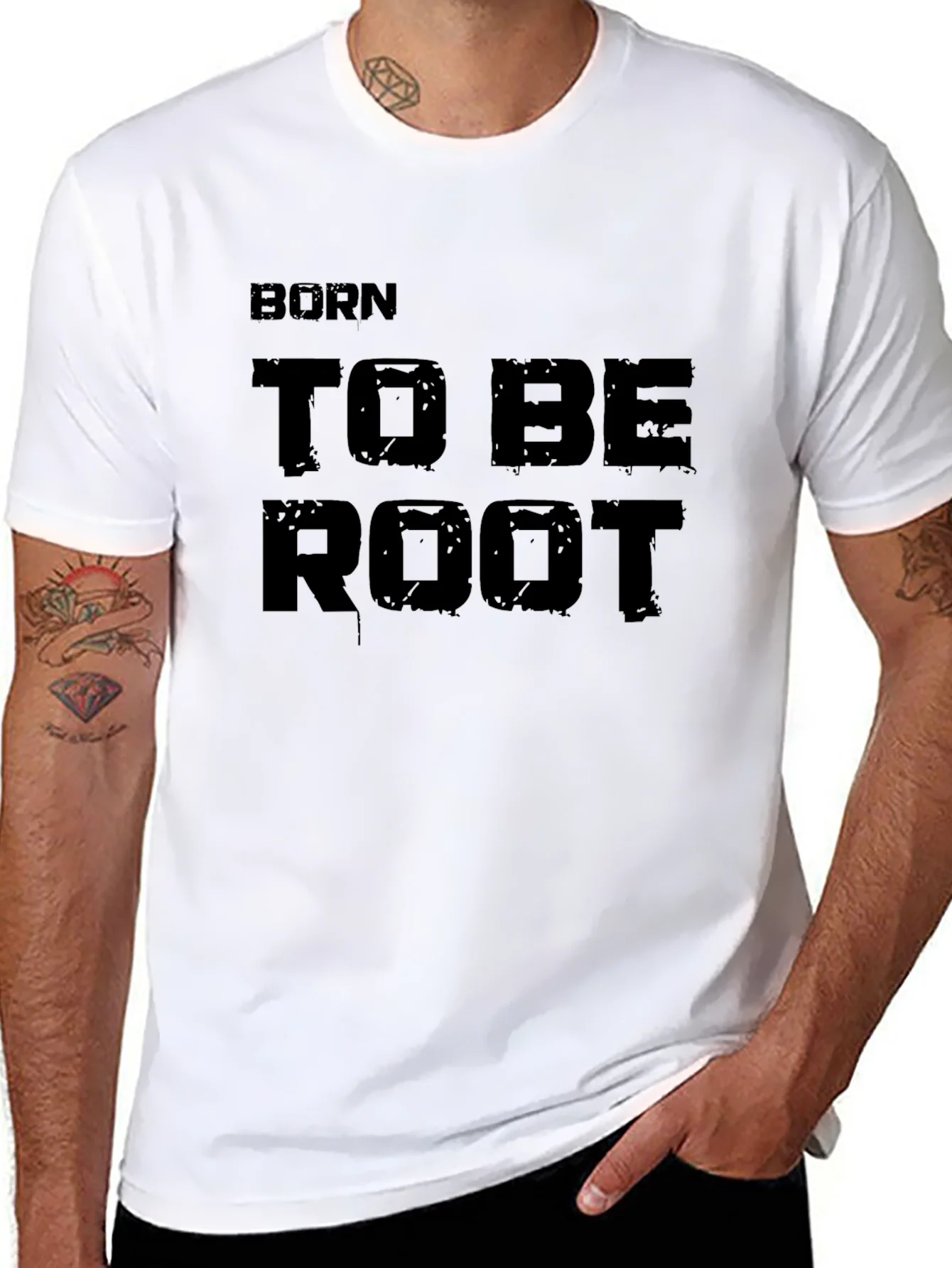 Born To Be Root Black T-Shirt - IT Developer