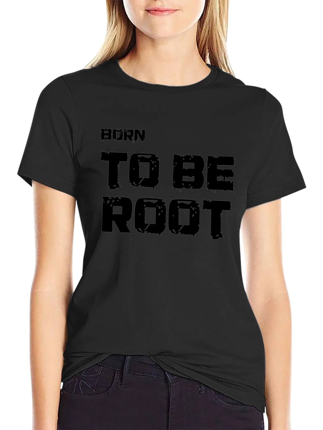 Born To Be Root Black T-Shirt - IT Developer