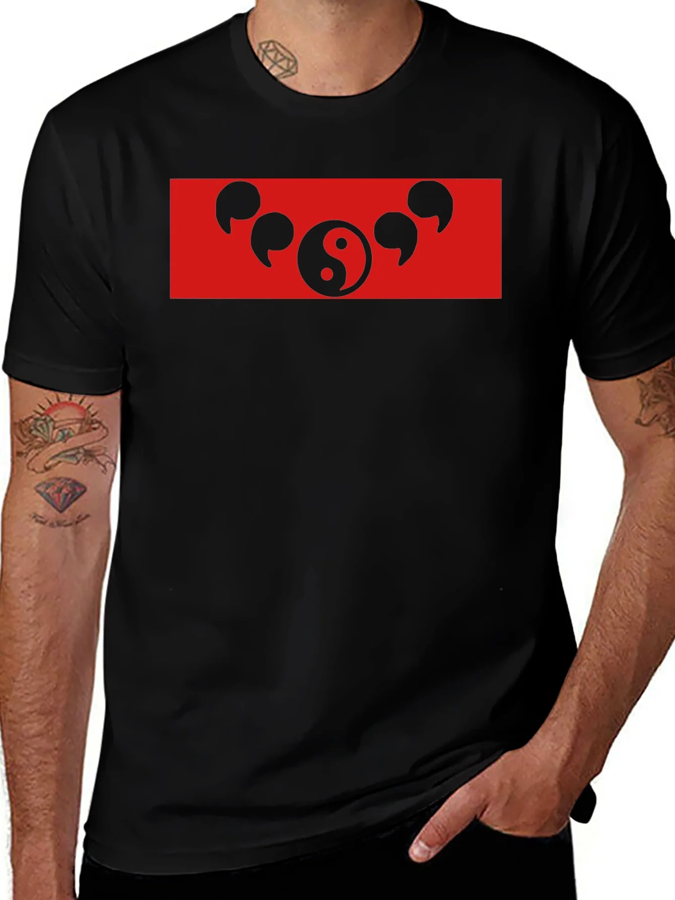 Yin Yang Sharingan T-Shirt - Anime Inspired Black Tee