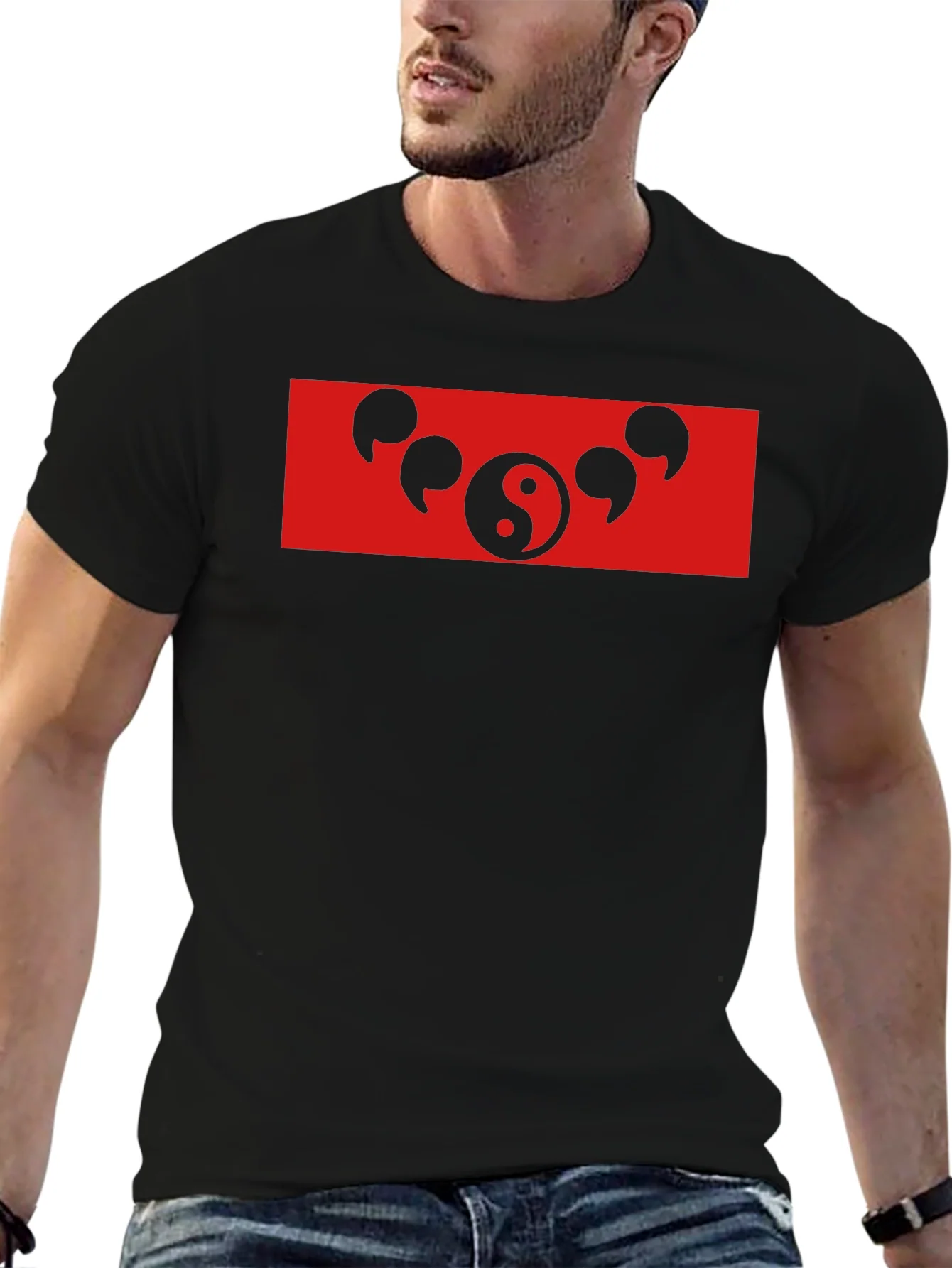 Yin Yang Sharingan T-Shirt - Anime Inspired Black Tee