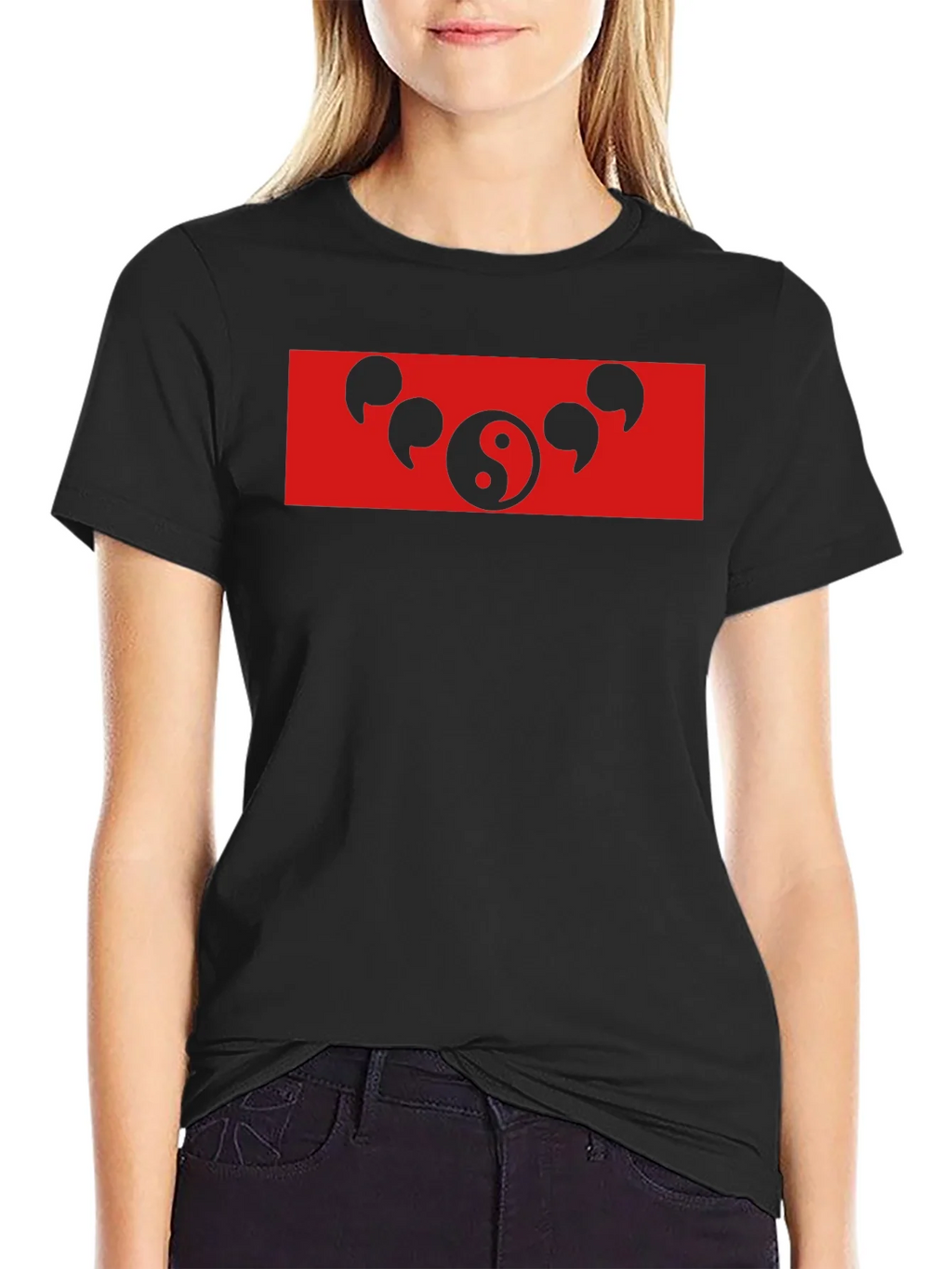 Yin Yang Sharingan T-Shirt - Anime Inspired Black Tee