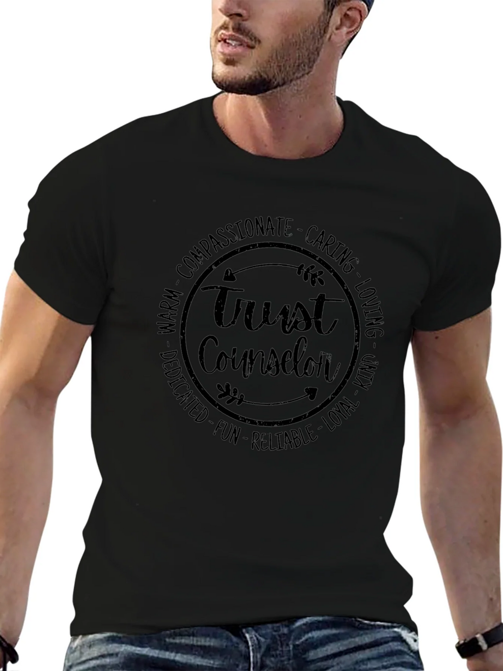 Trust Counselor T-Shirt - Compassionate Caring Design